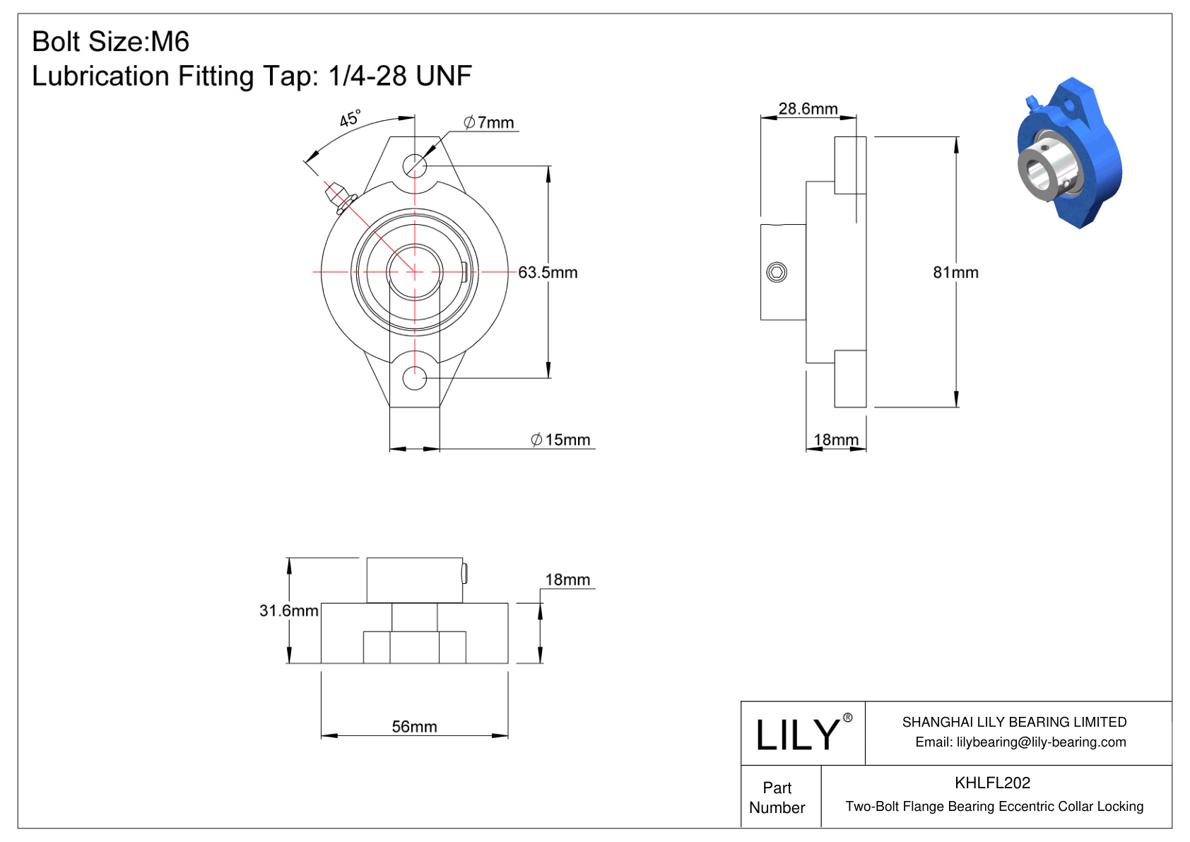 KHLFL202 双螺栓法兰轴承偏心套锁 cad drawing