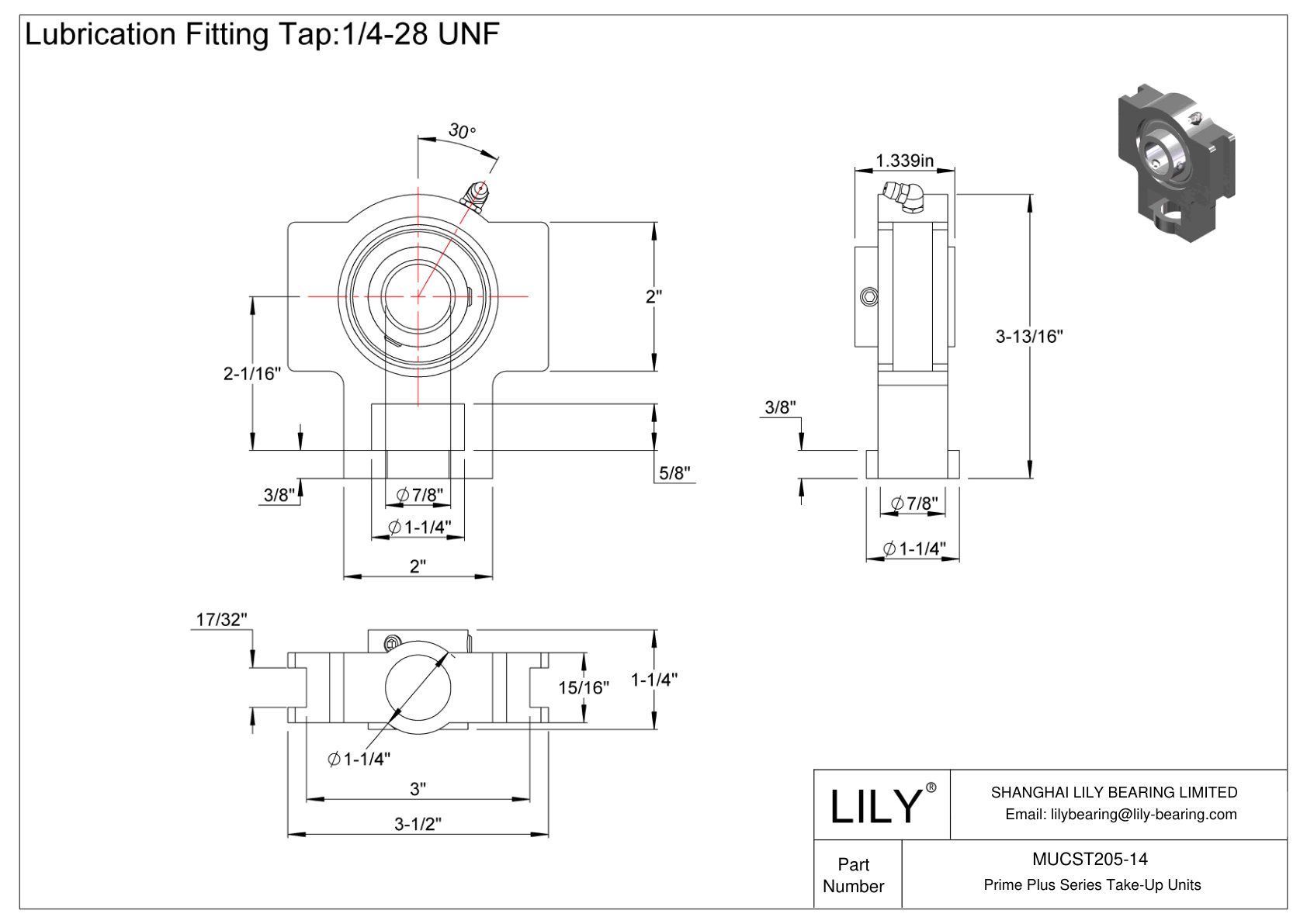 MUCST205-14 Unidades de recogida de la serie Prime Plus cad drawing