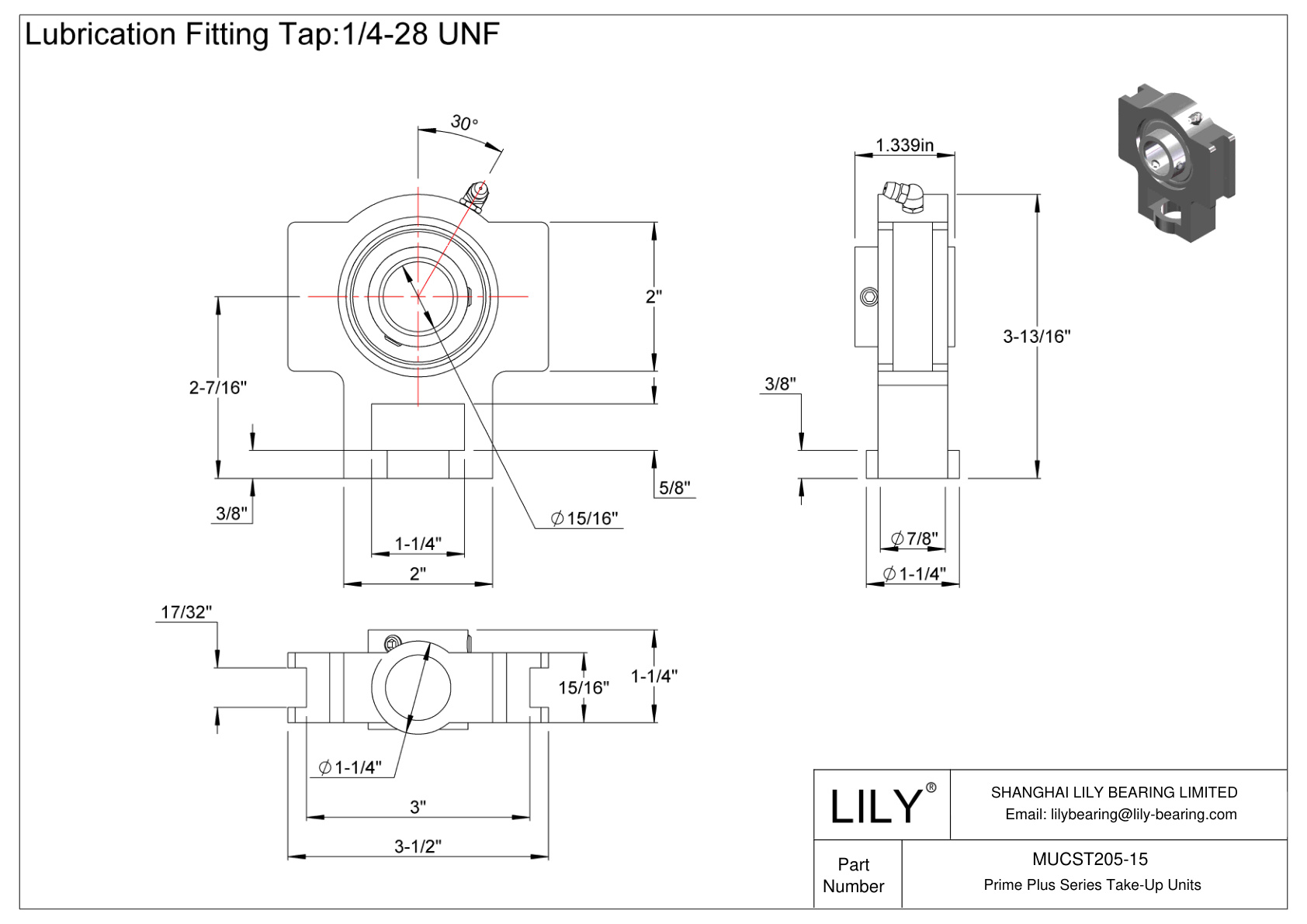 MUCST205-15 Unidades de recogida de la serie Prime Plus cad drawing