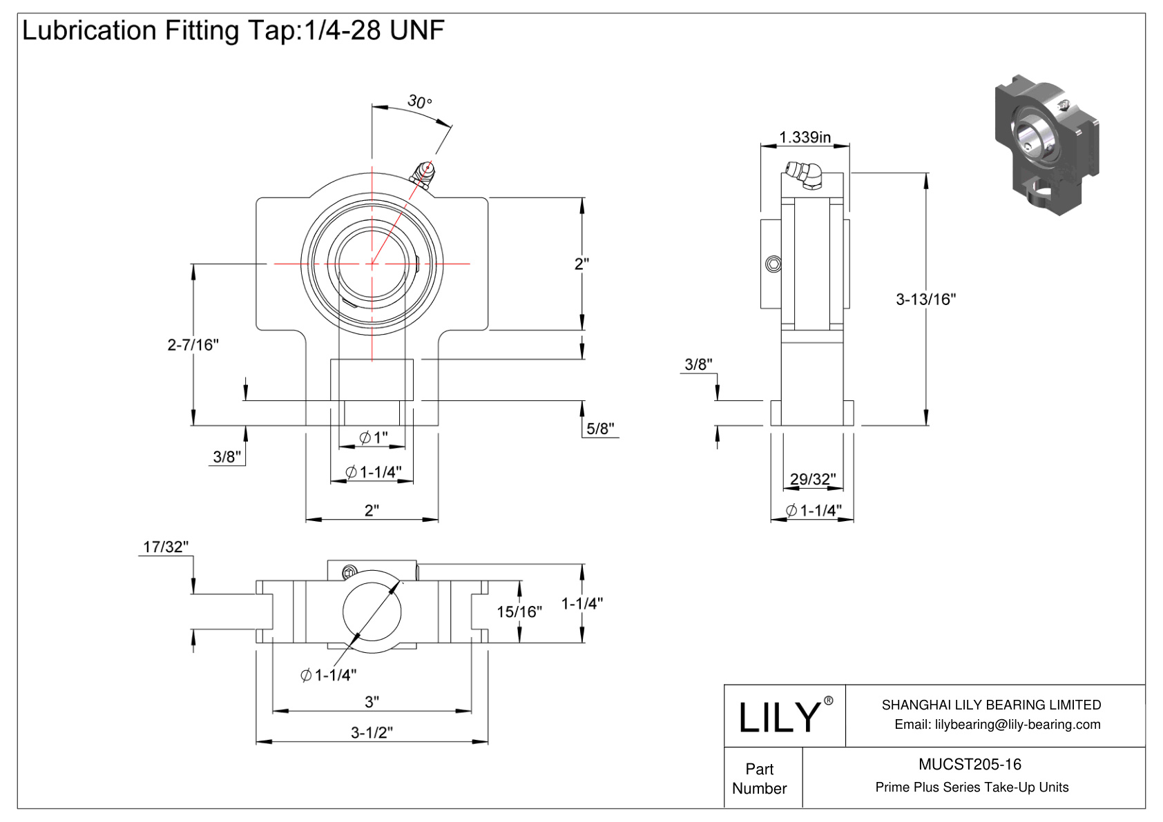 MUCST205-16 Unidades de recogida de la serie Prime Plus cad drawing