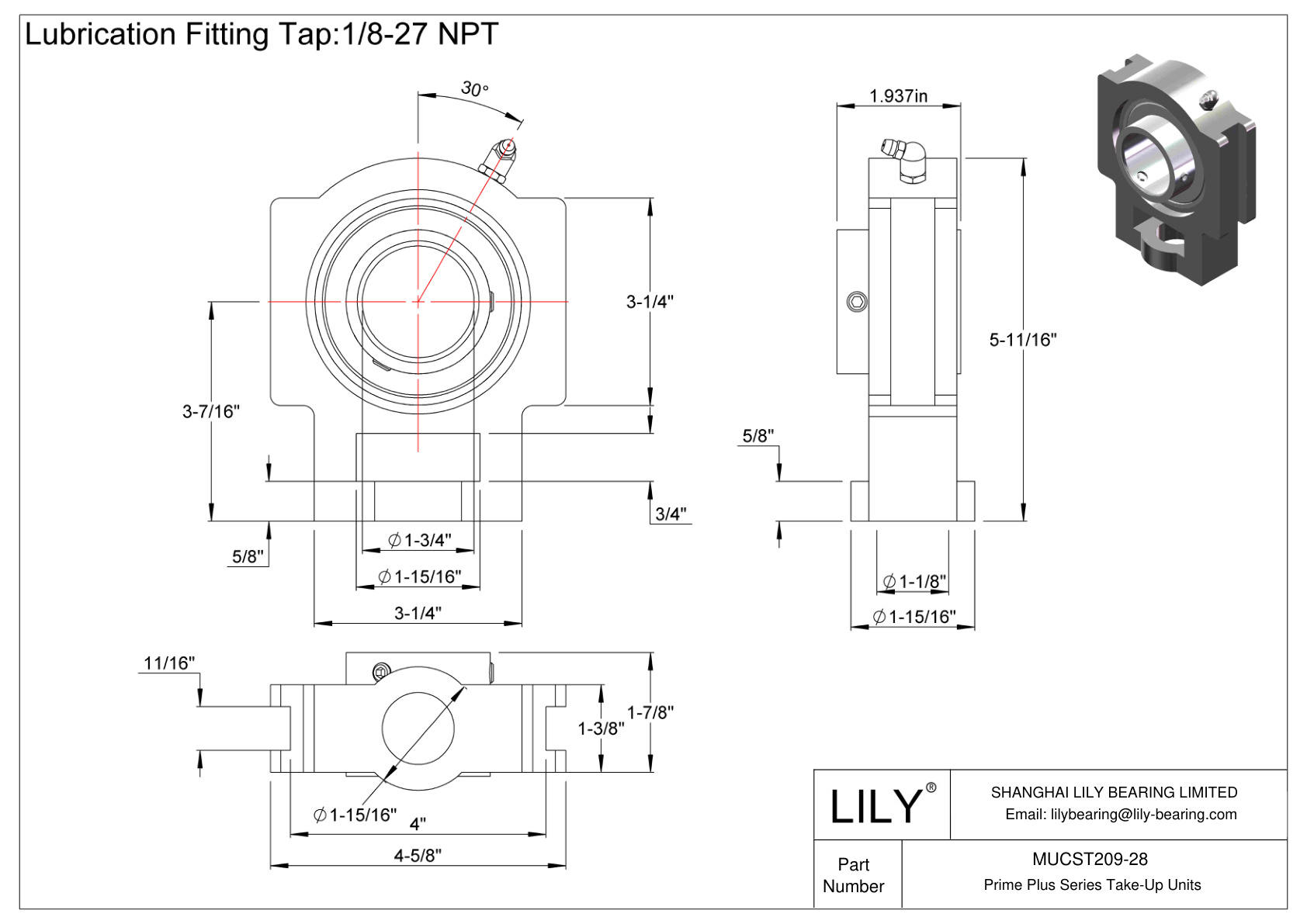 MUCST209-28 Unidades de recogida de la serie Prime Plus cad drawing