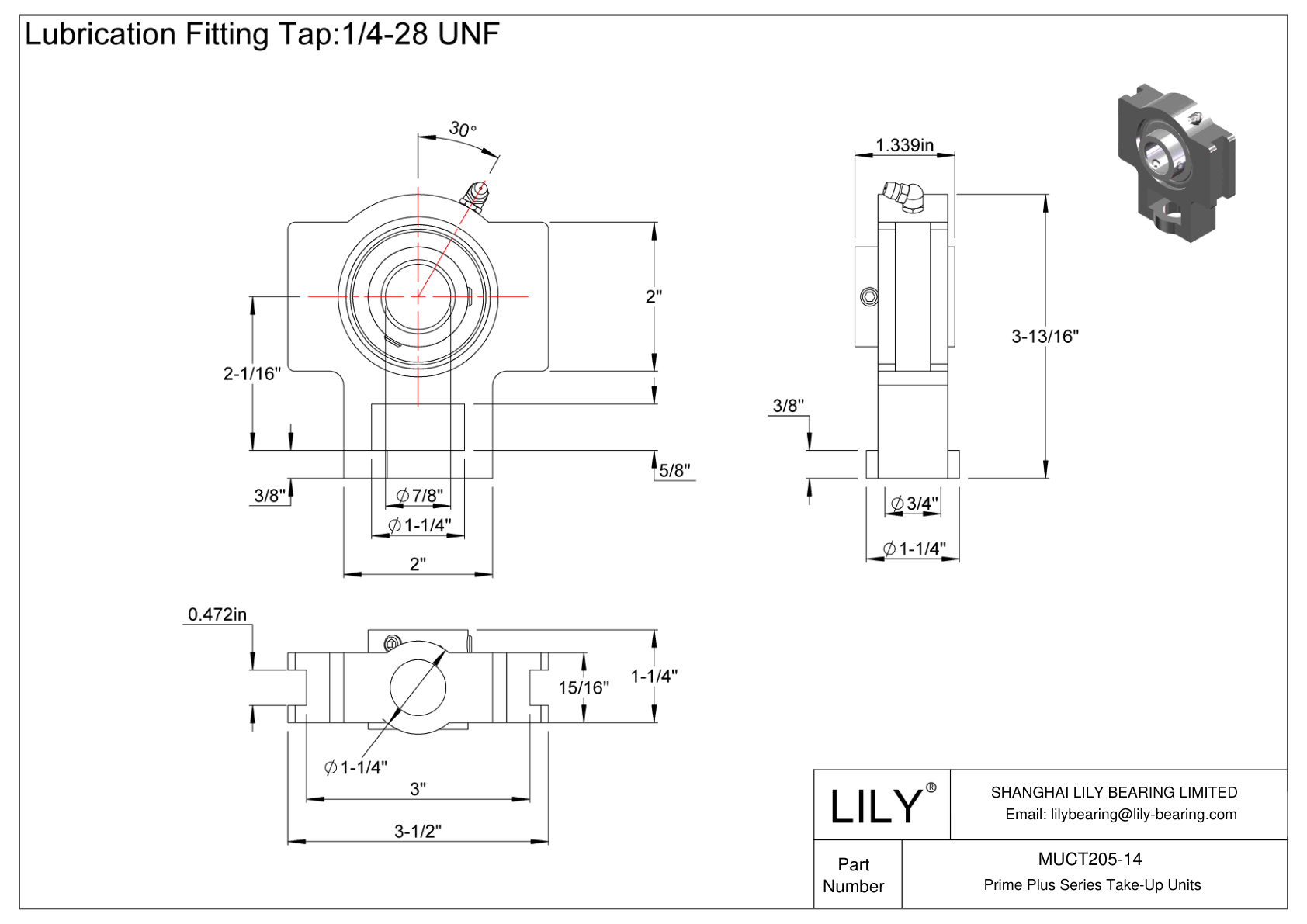 MUCT205-14 Unidades de recogida de la serie Prime Plus cad drawing