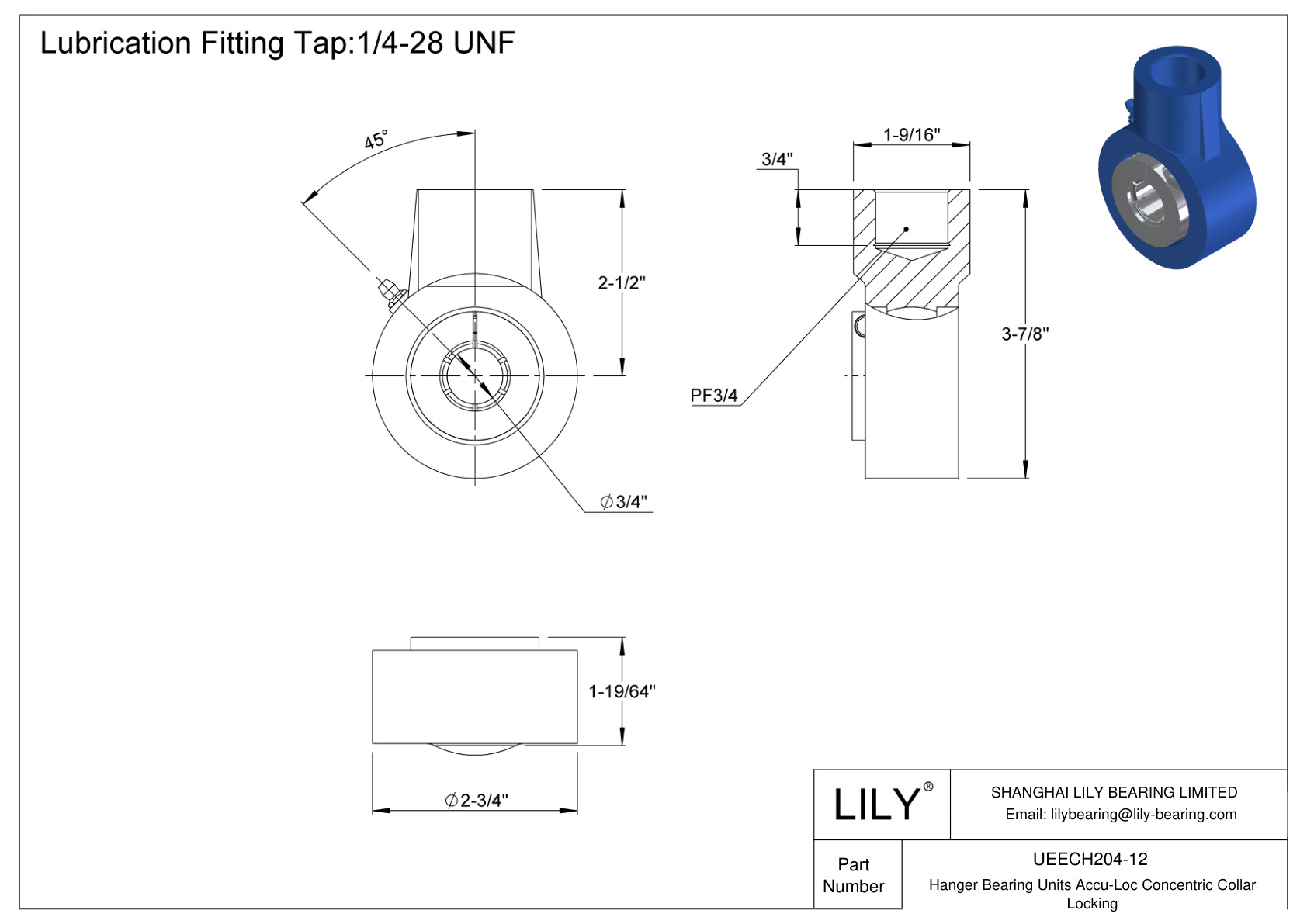 UEECH204-12 悬挂轴承单元 Accu-Loc 同心轴环锁定 cad drawing