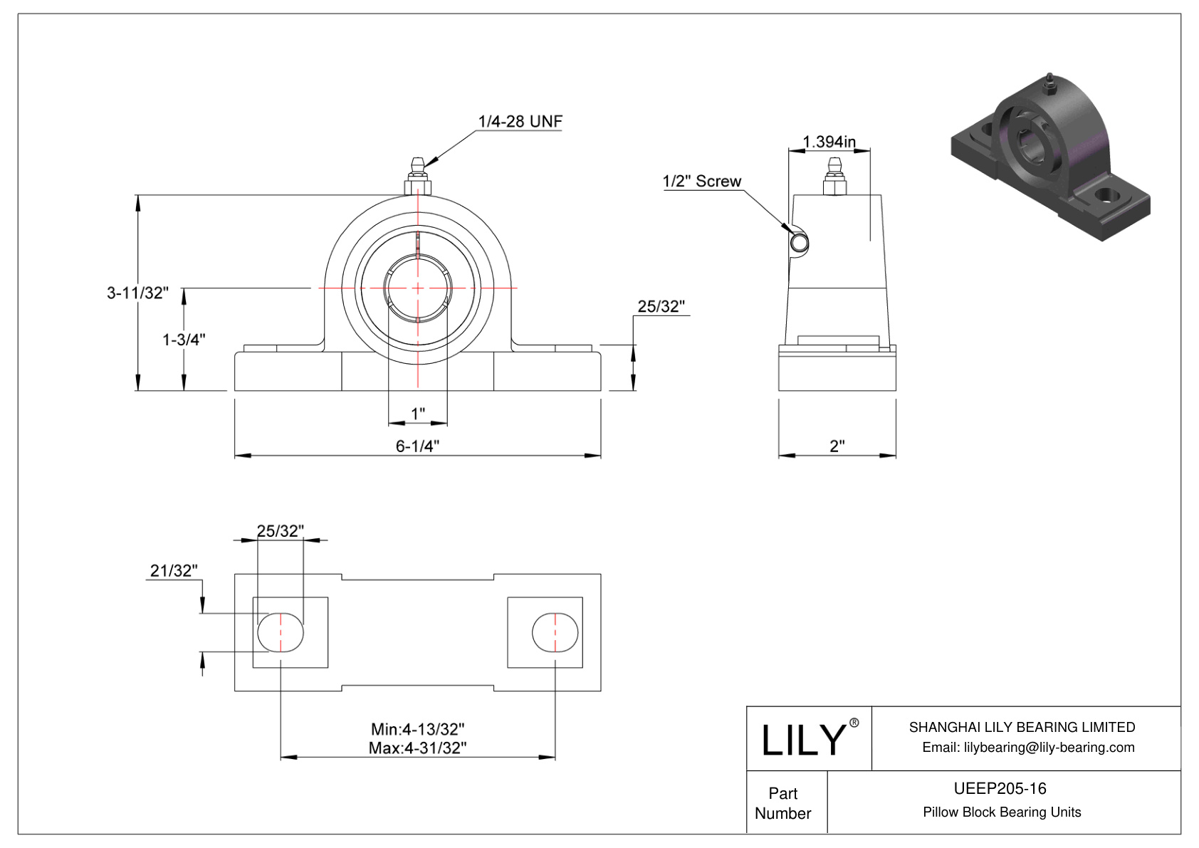 UEEP205-16 滑动轴承 Accu-Loc 同心套圈锁定 cad drawing