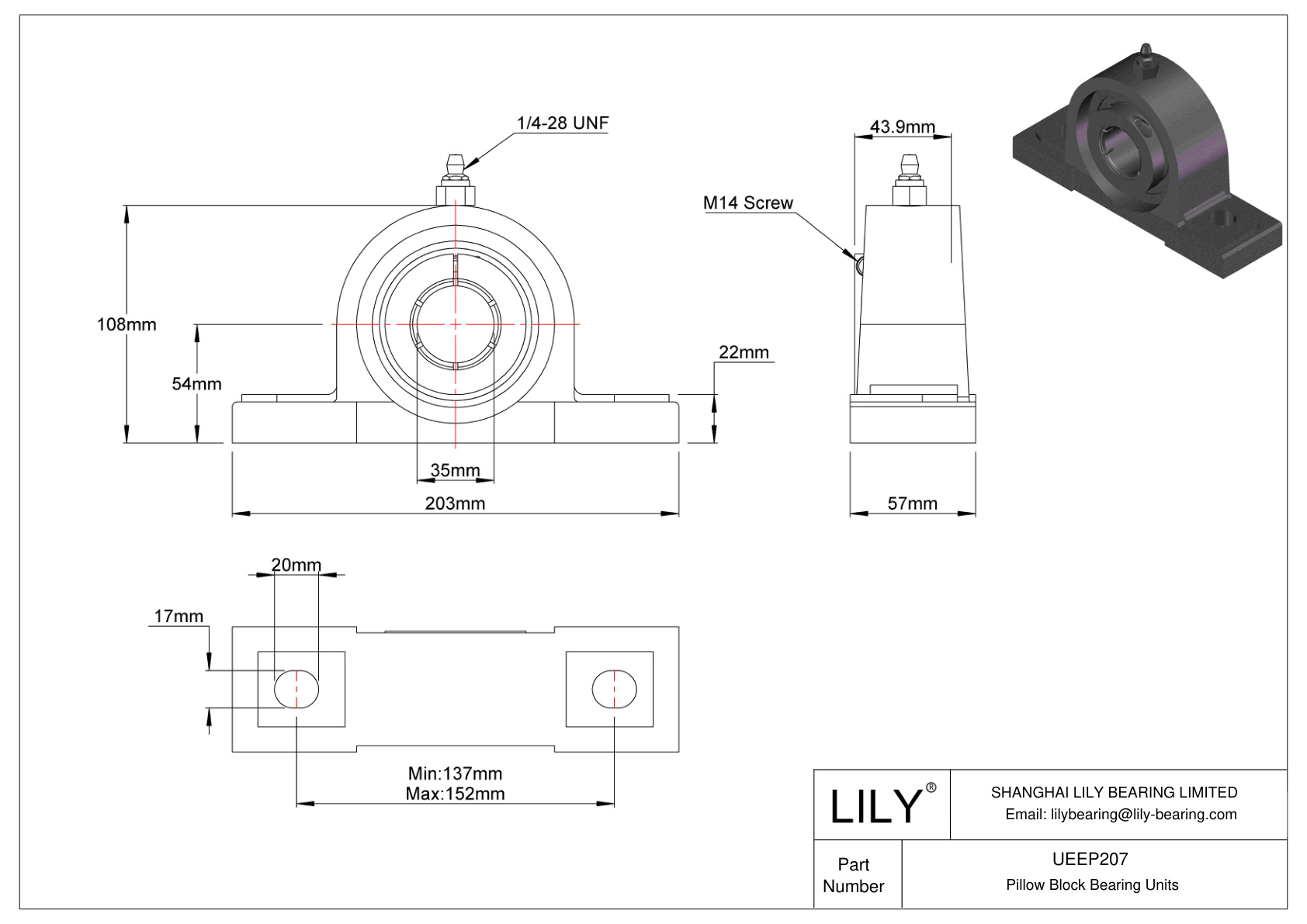 UEEP207 Rodamiento de bolas Accu-Loc Bloqueo de collar concéntrico cad drawing