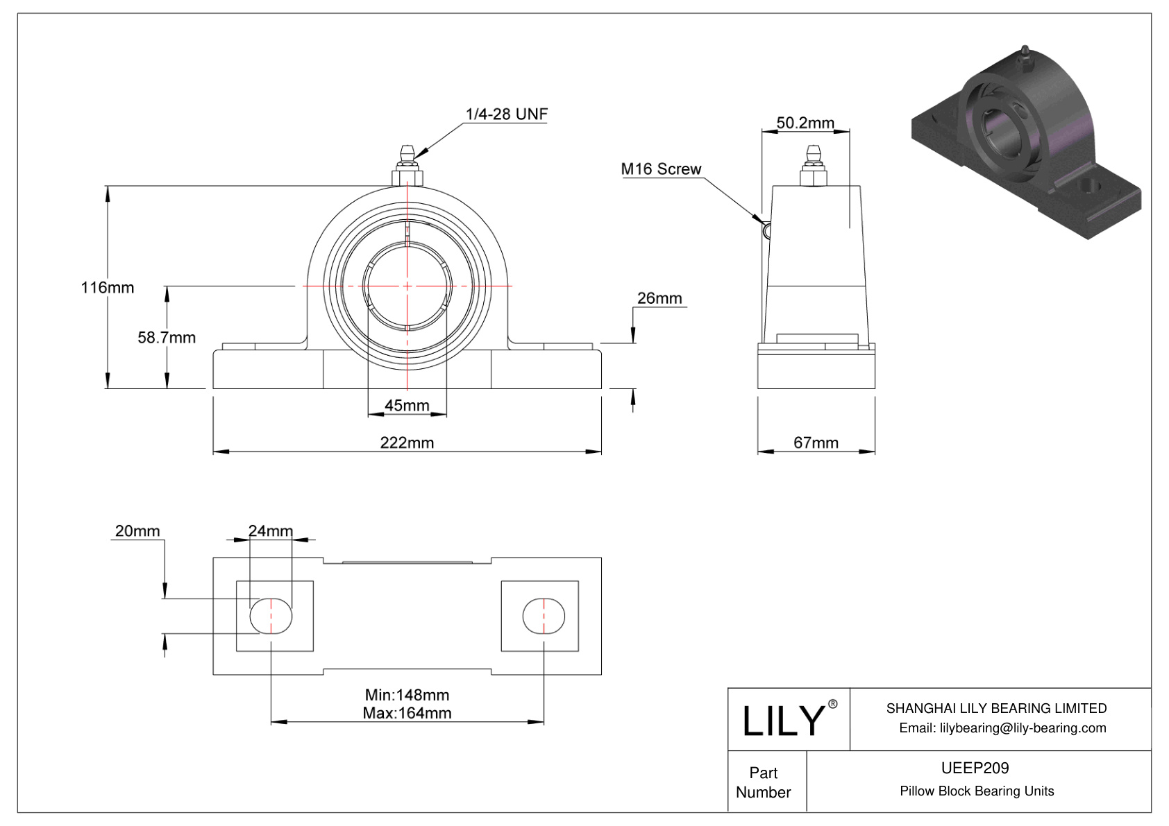 UEEP209 Rodamiento de bolas Accu-Loc Bloqueo de collar concéntrico cad drawing