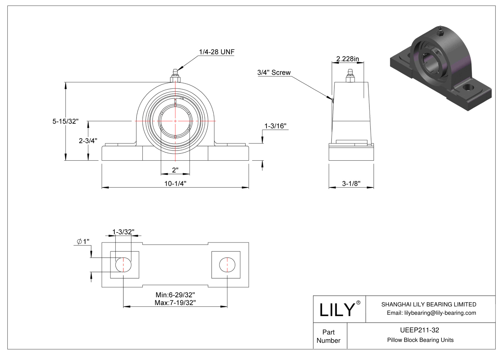 UEEP211-32 滑动轴承 Accu-Loc 同心套圈锁定 cad drawing