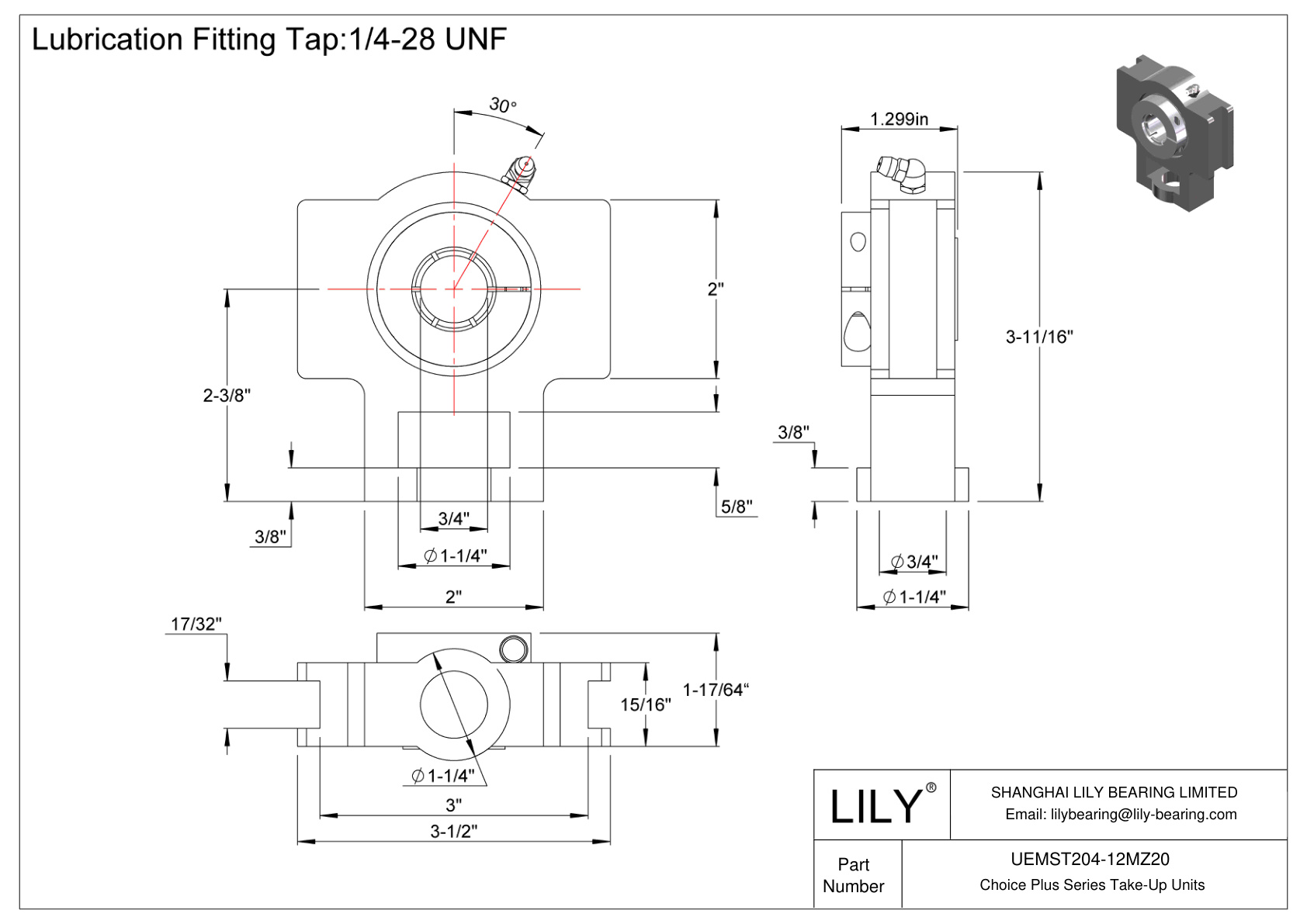 UEMST204-12MZ20 Unidades de recogida de la serie Choice Plus cad drawing