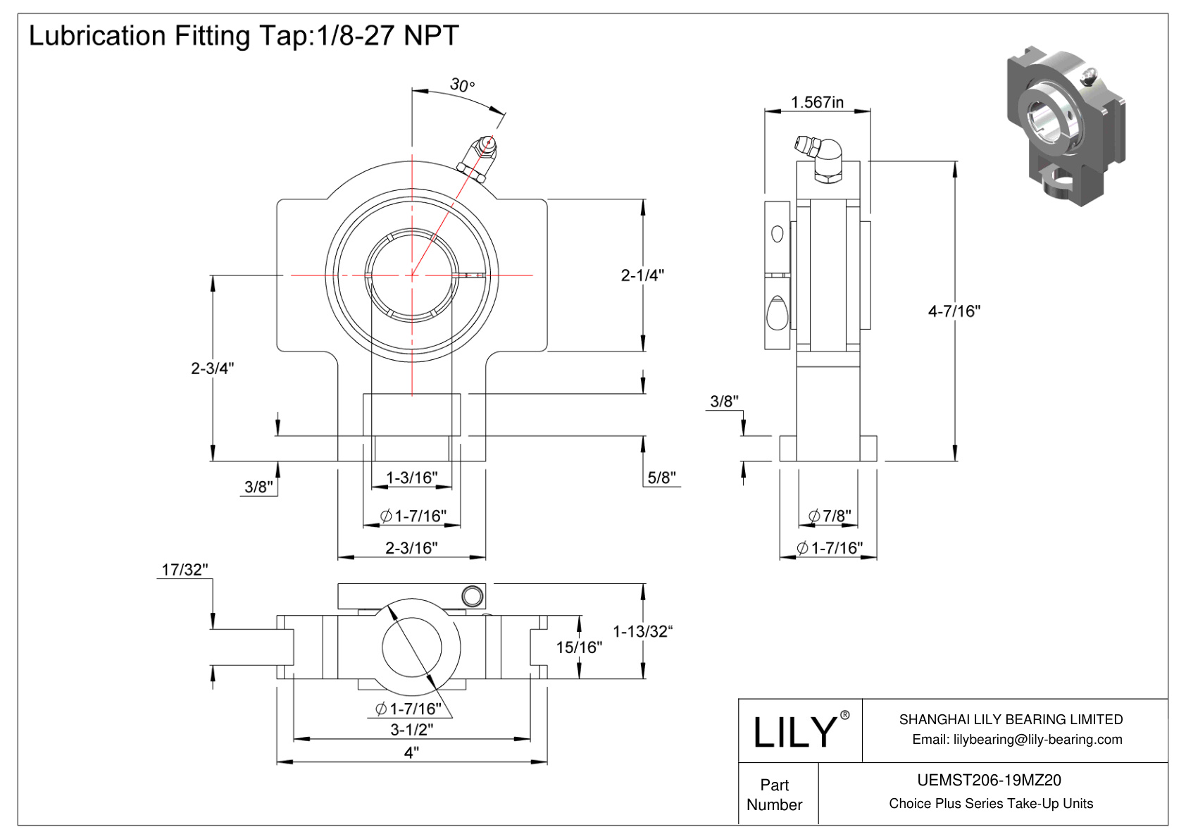 UEMST206-19MZ20 Unidades de recogida de la serie Choice Plus cad drawing