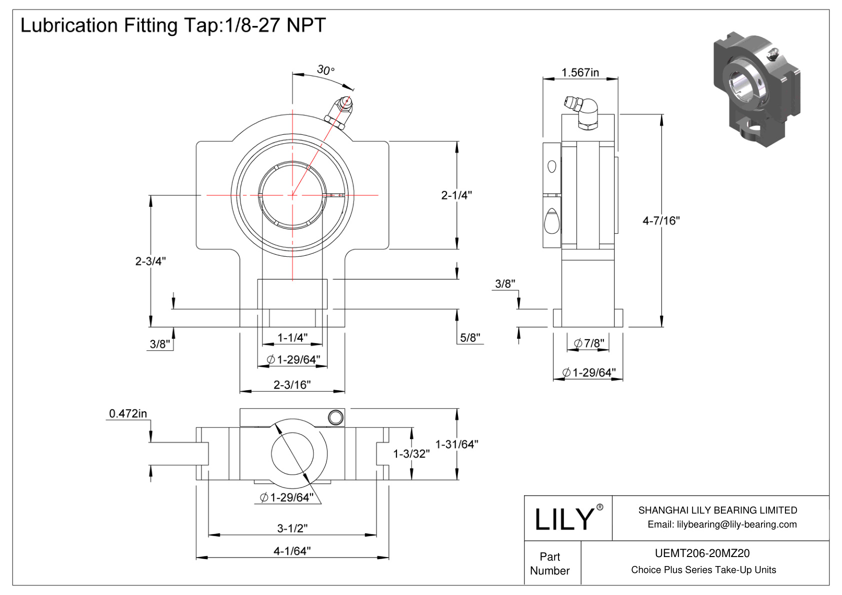 UEMT206-20MZ20 Unidades de recogida de la serie Choice Plus cad drawing