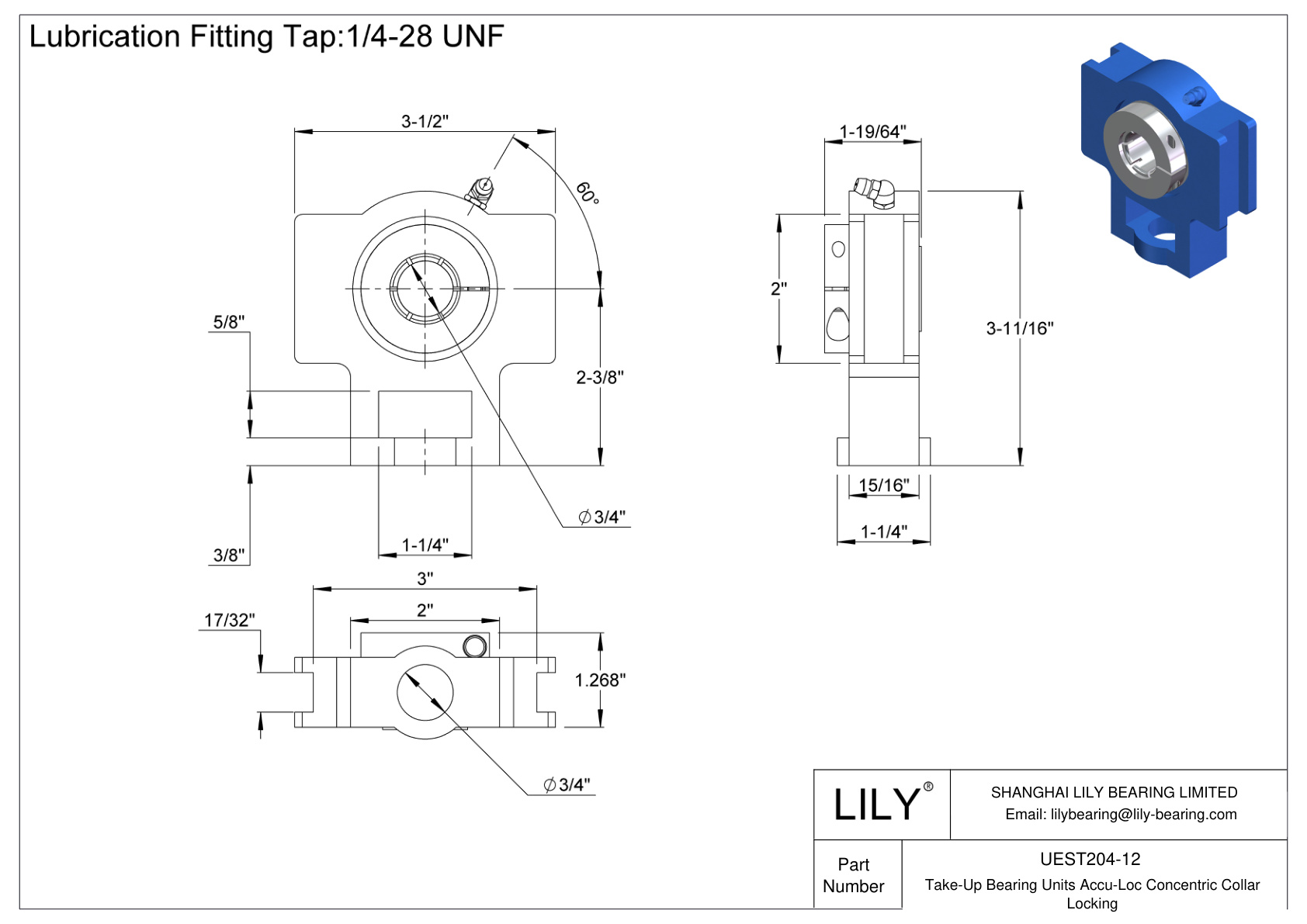 UEST204-12 收线轴承单元 Accu-Loc 同心轴环锁定 cad drawing