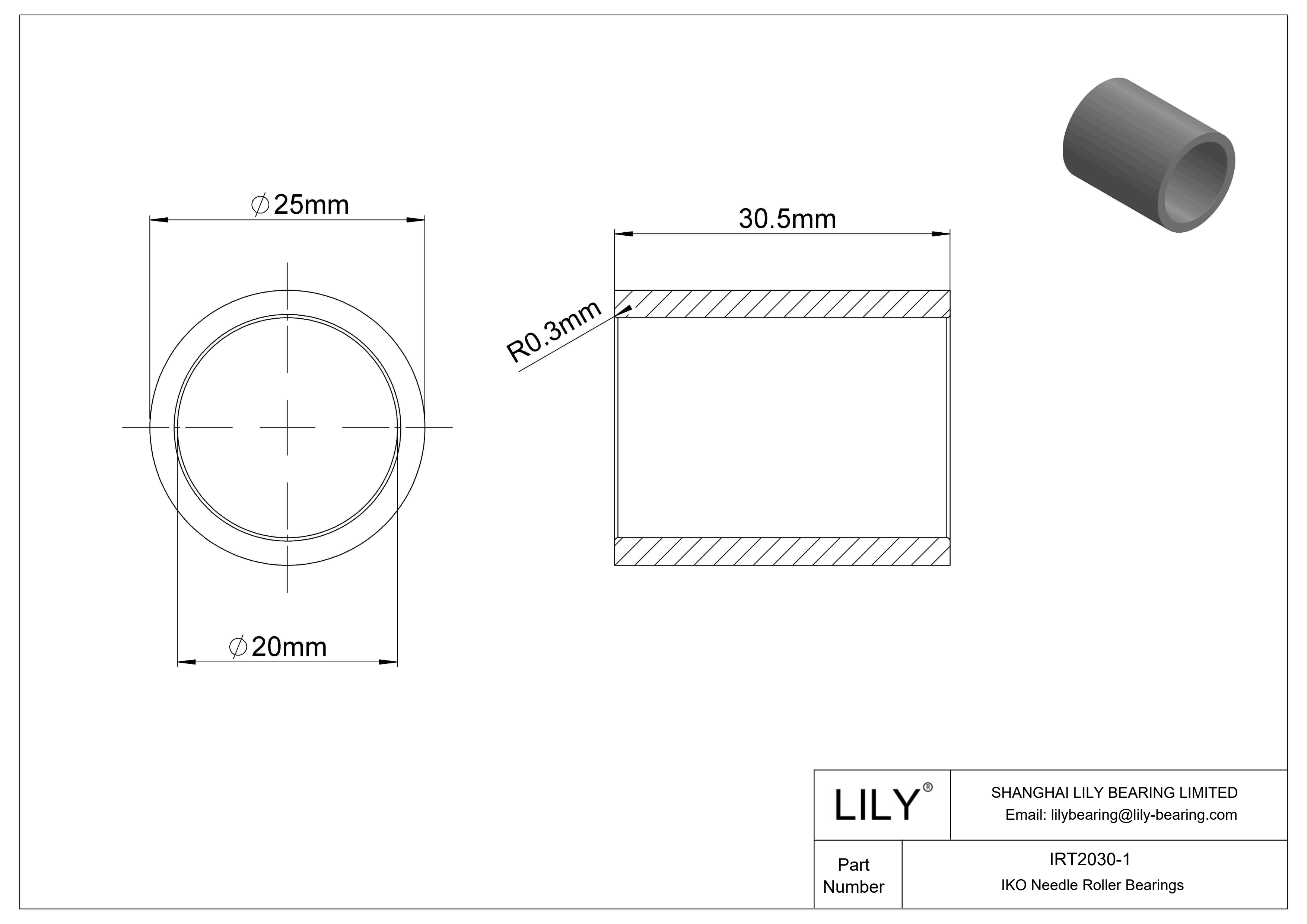 IRT2030-1 Inner Rings cad drawing