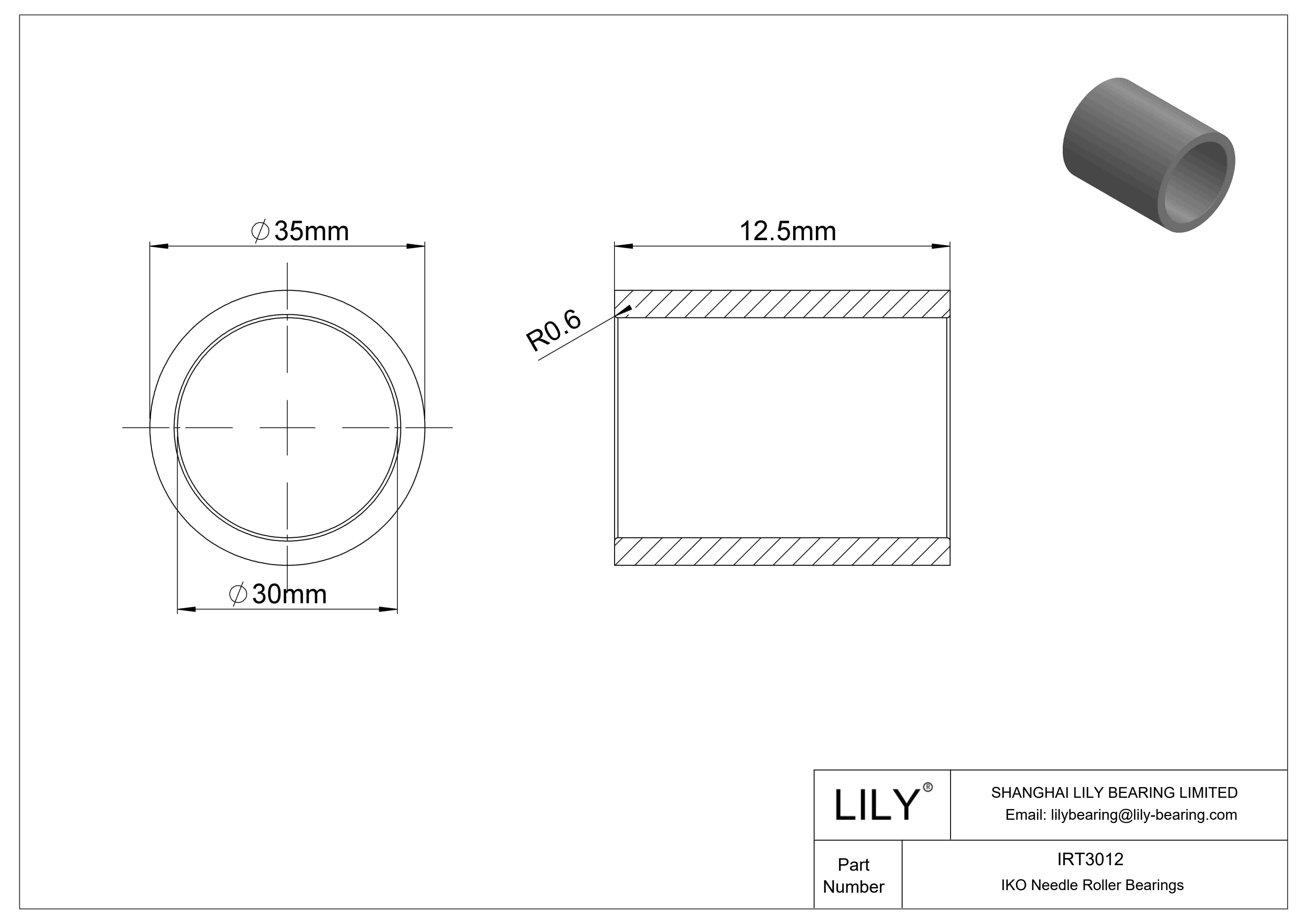 IRT3012 Inner Rings cad drawing