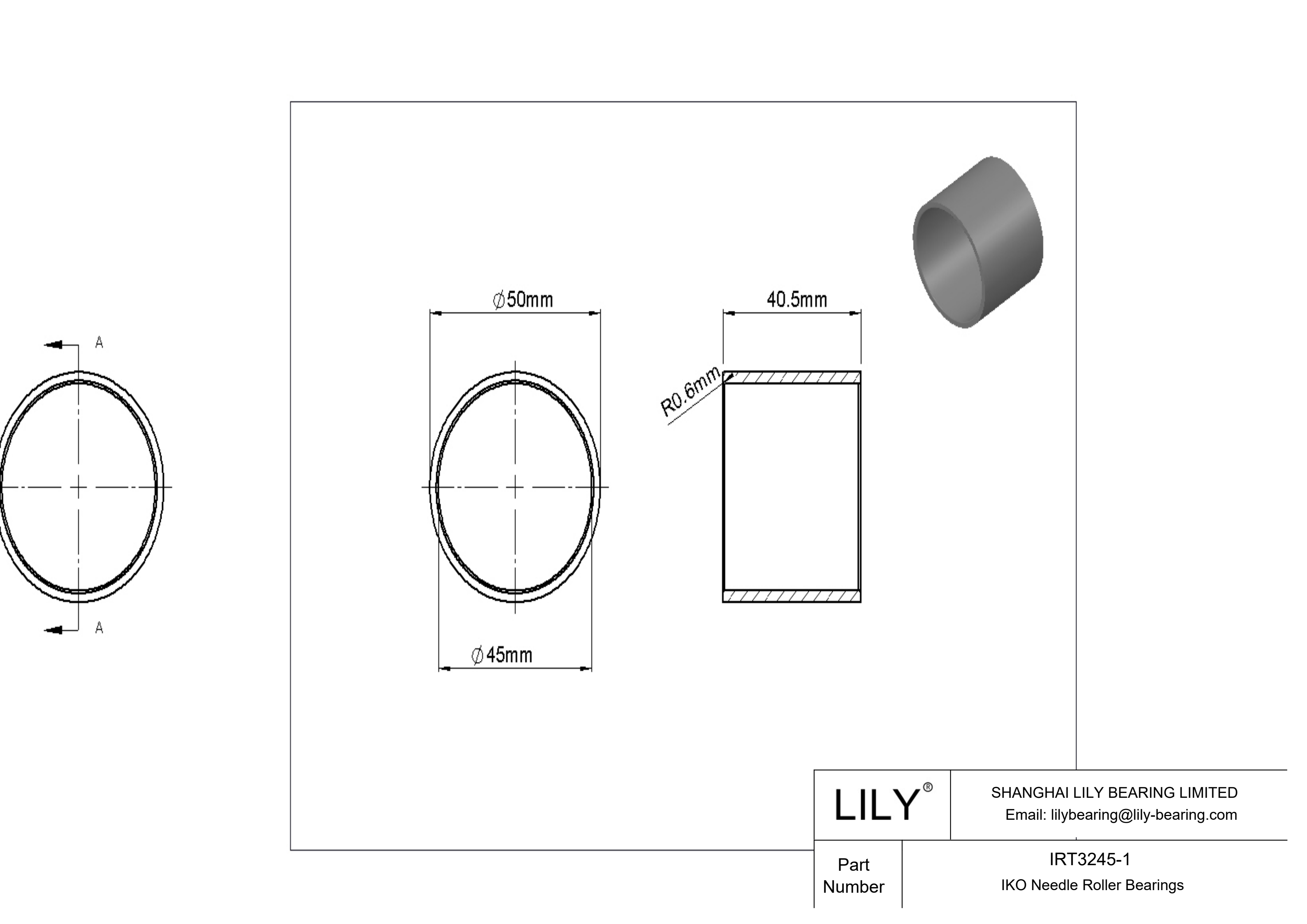 IRT3245-1 Inner Rings cad drawing