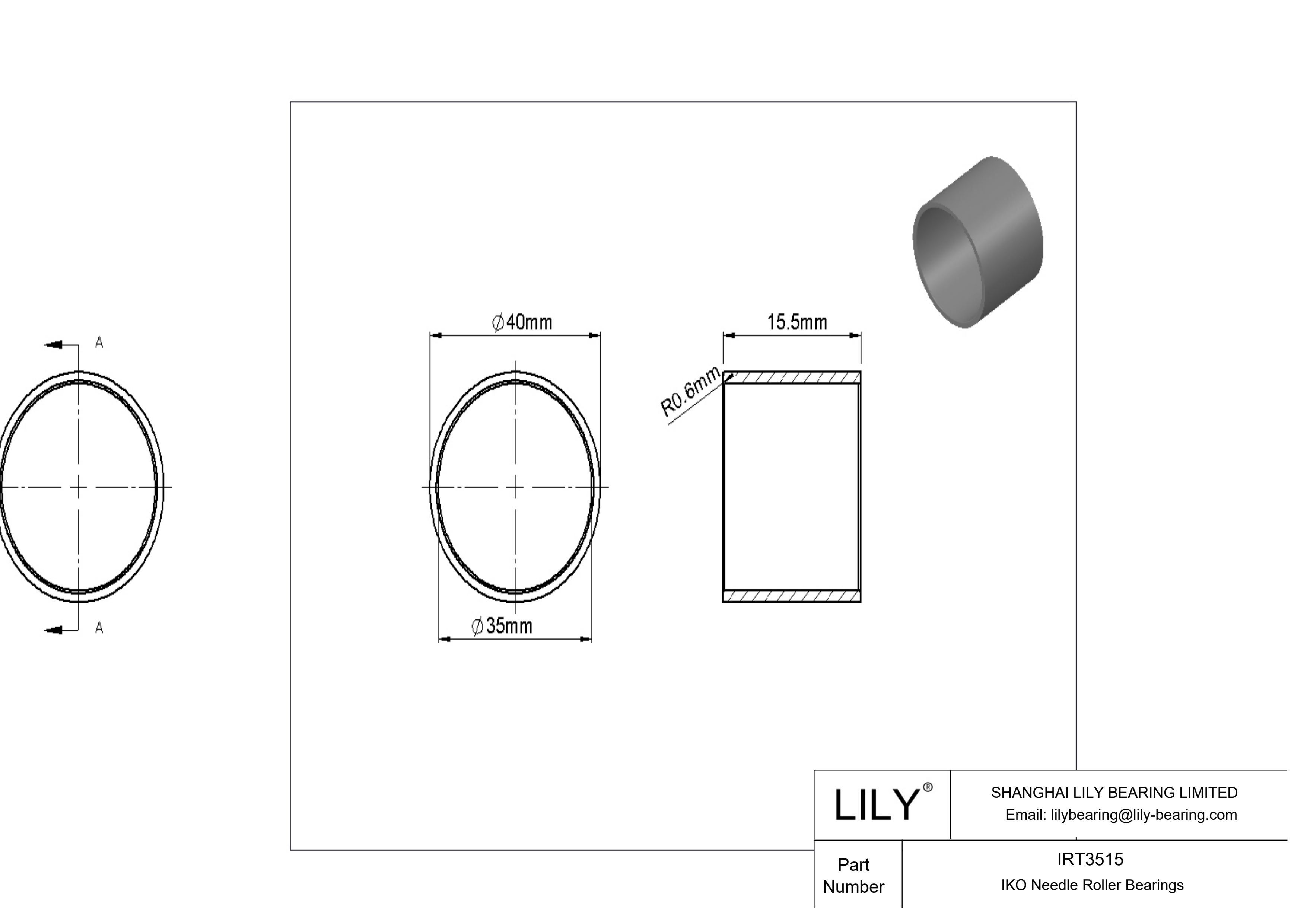 IRT3515 Anillos interiores cad drawing