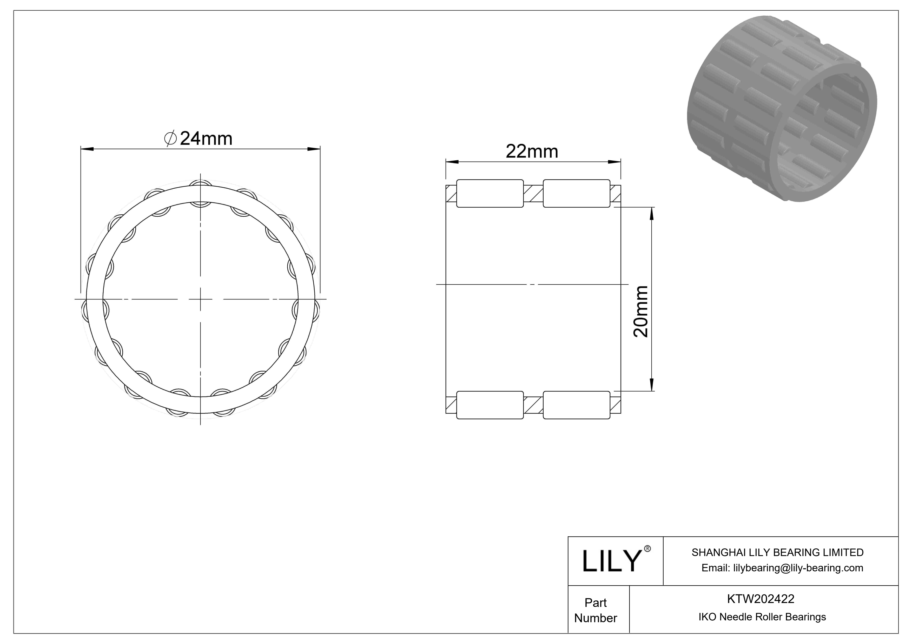 KTW202422 一般用途滚针保持架 cad drawing