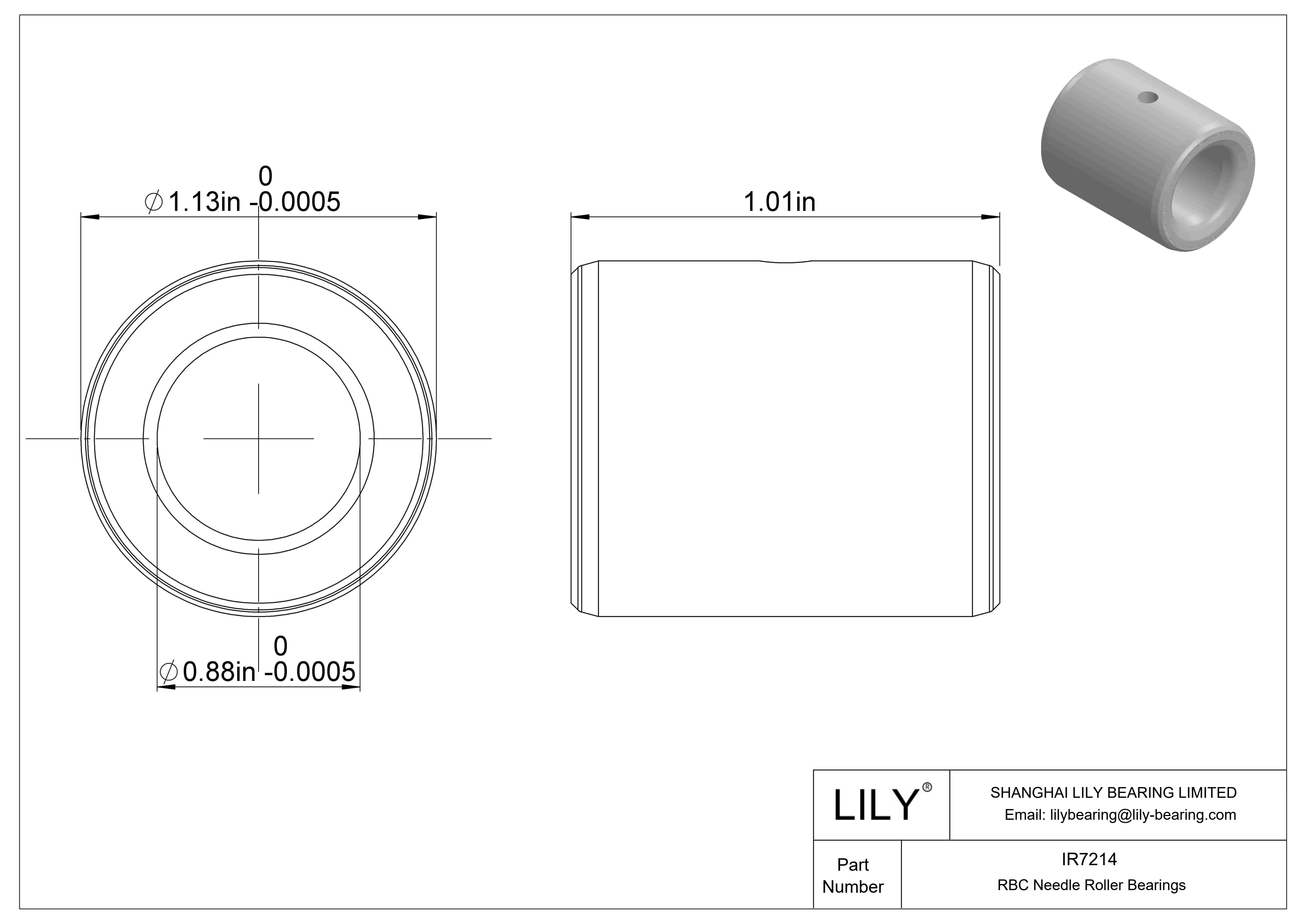 IR7214 Anillo interior cad drawing