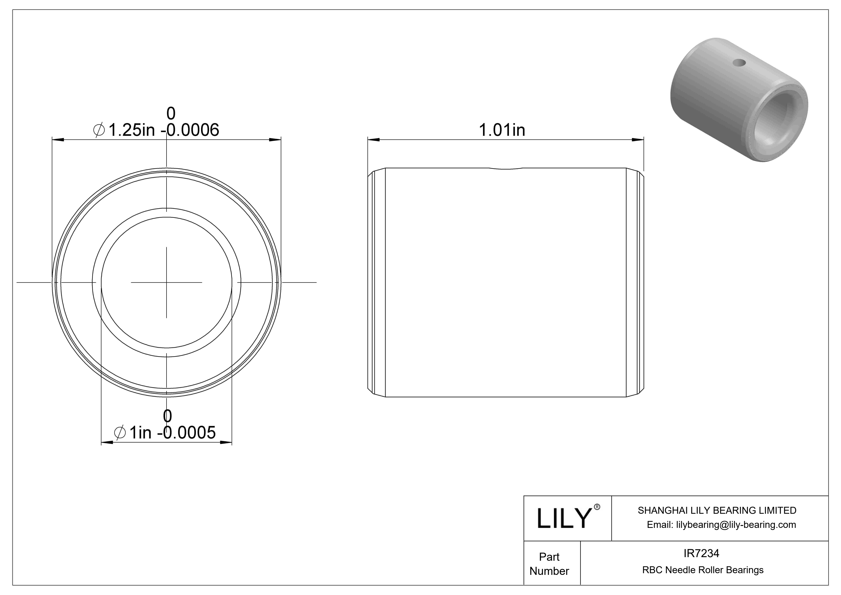 IR7234 Anillo interior cad drawing