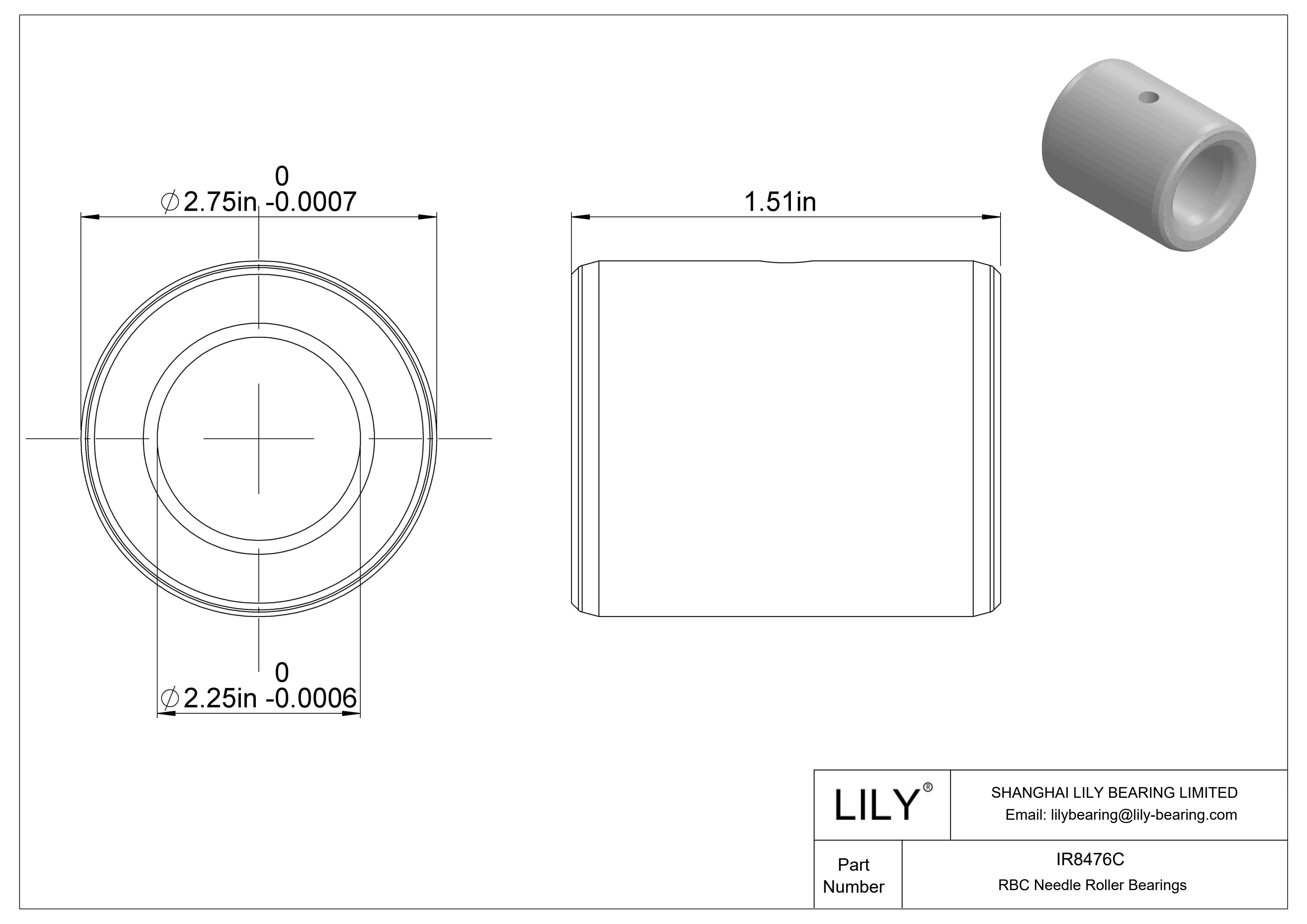 IR8476C 内环 cad drawing