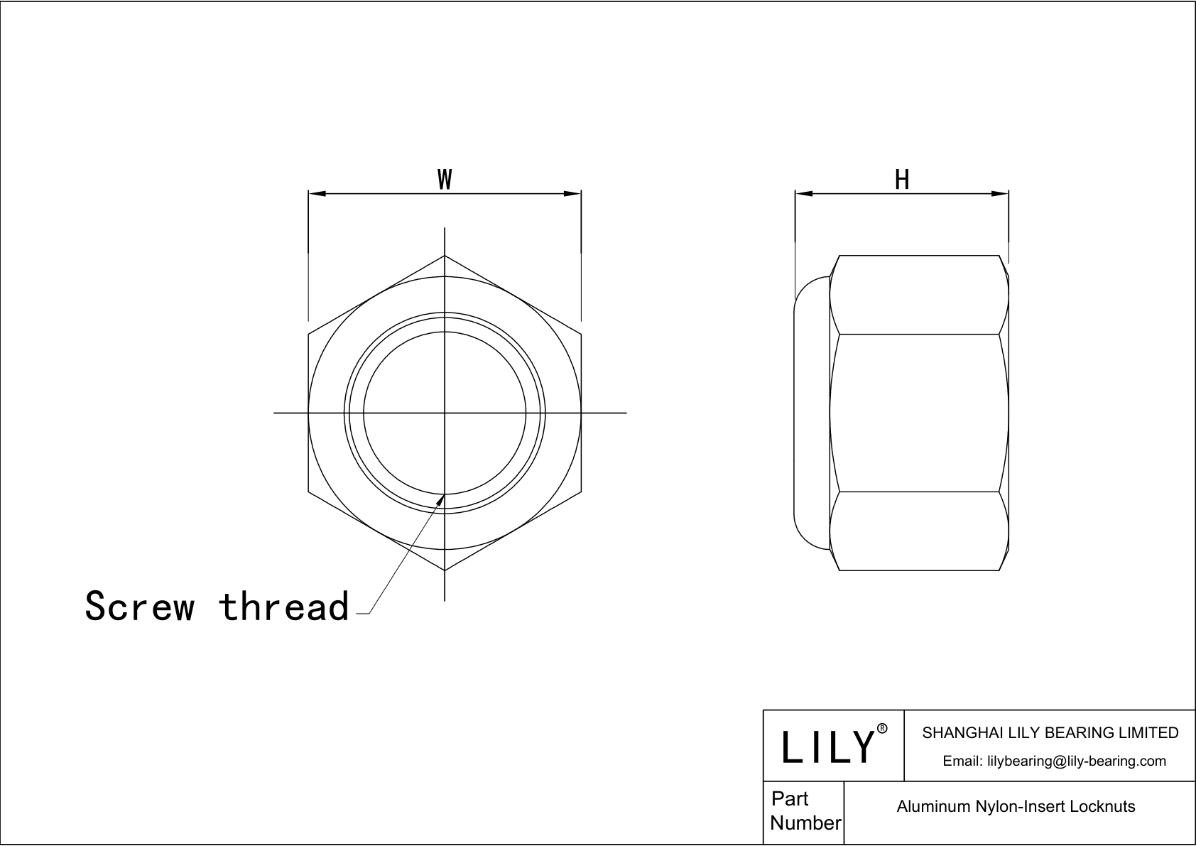 JFIFGACEF Contratuercas de inserción de nylon de aluminio cad drawing