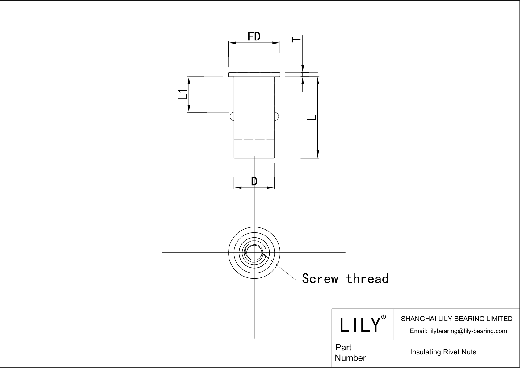 JDEJFAGBD Tuercas remachables aislantes cad drawing