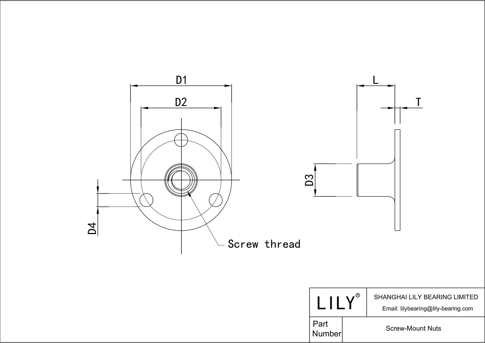 JEBCCACAA Screw-Mount Nuts cad drawing