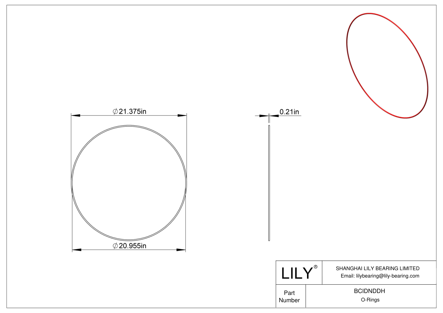 BCIDNDDH 圆形高温 O 形圈 cad drawing