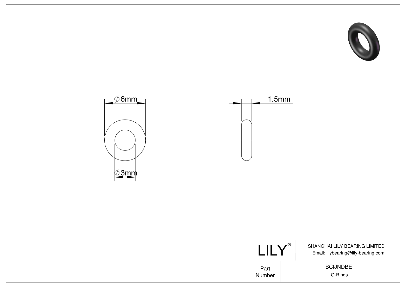 BCIJNDBE 防水防蒸汽 O 形圈 cad drawing