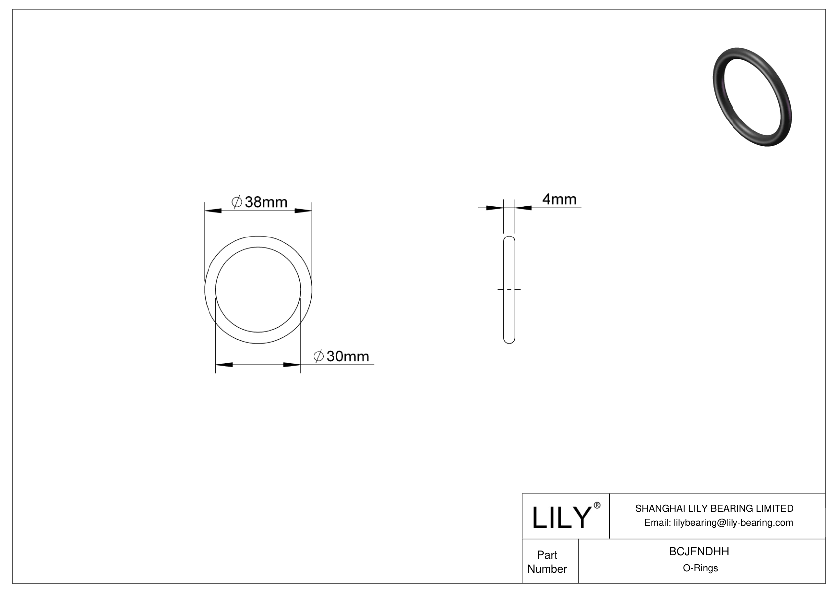 BCJFNDHH Juntas tóricas redondas resistentes a productos químicos cad drawing