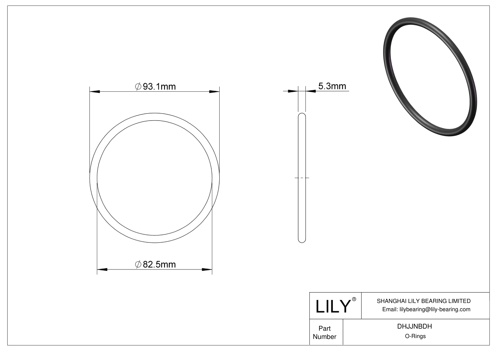 DHJJNBDH Juntas tóricas redondas resistentes al aceite cad drawing