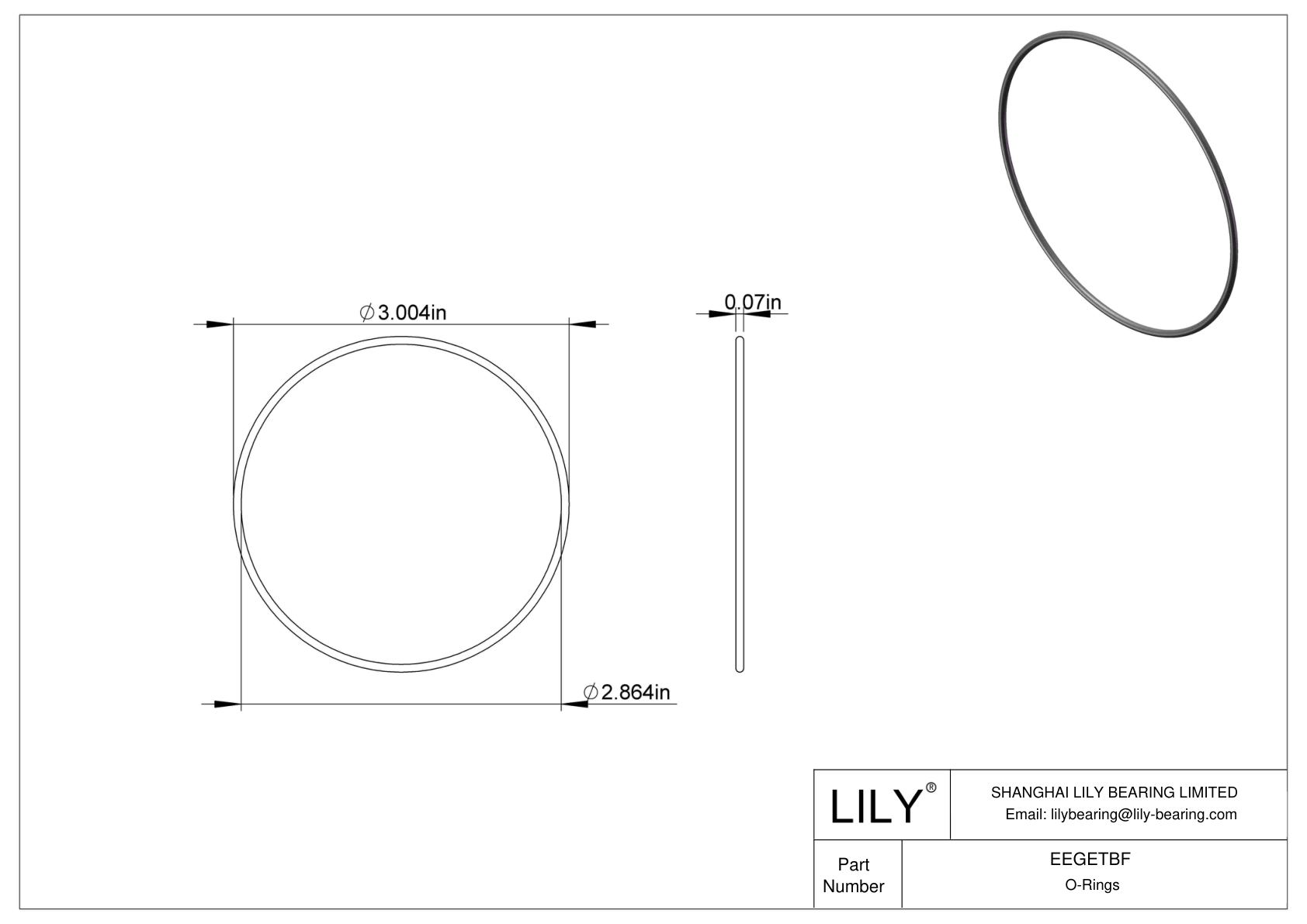 EEGETBF Juntas tóricas redondas resistentes al aceite cad drawing