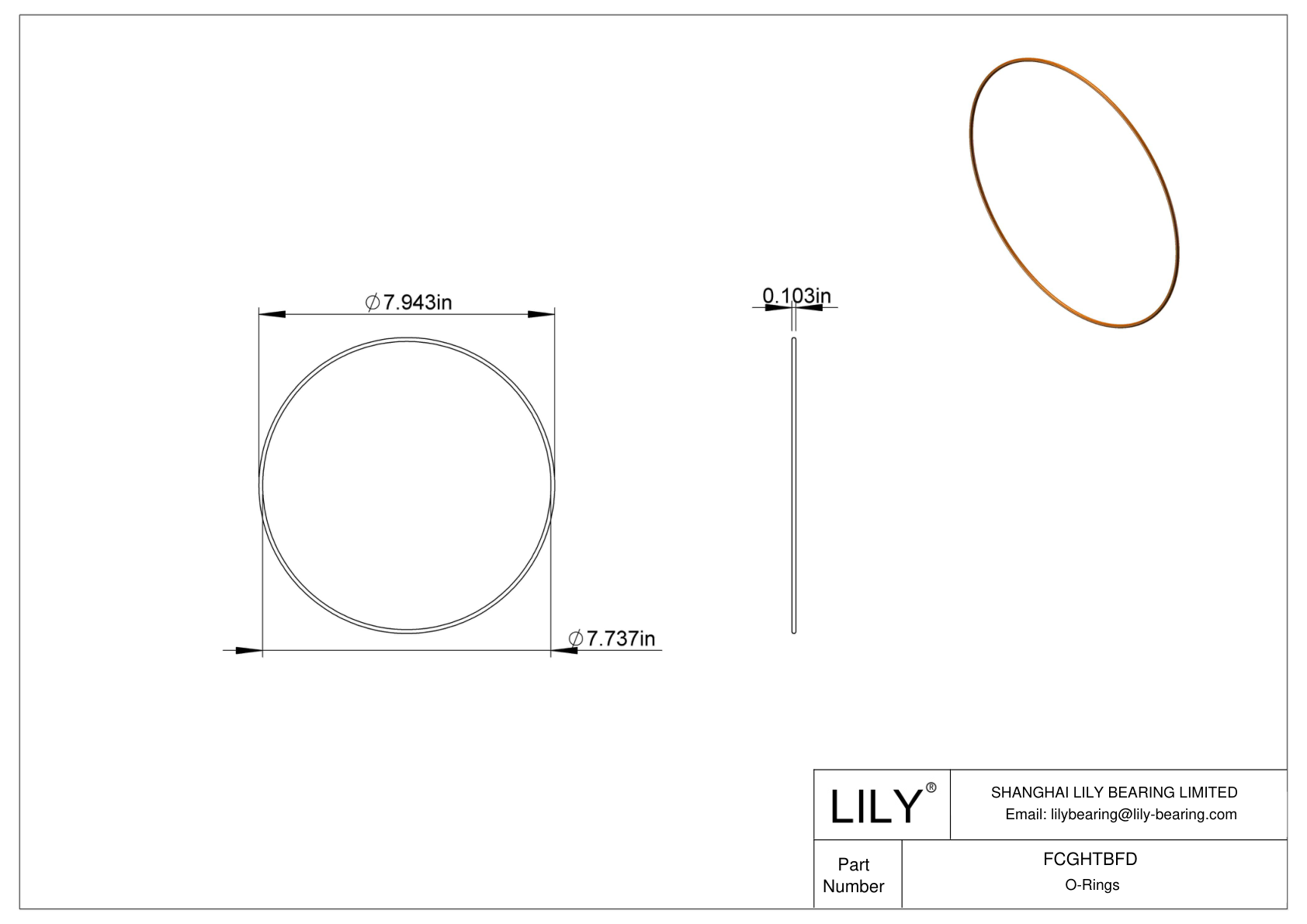 FCGHTBFD 圆形耐化学性 O 形圈 cad drawing