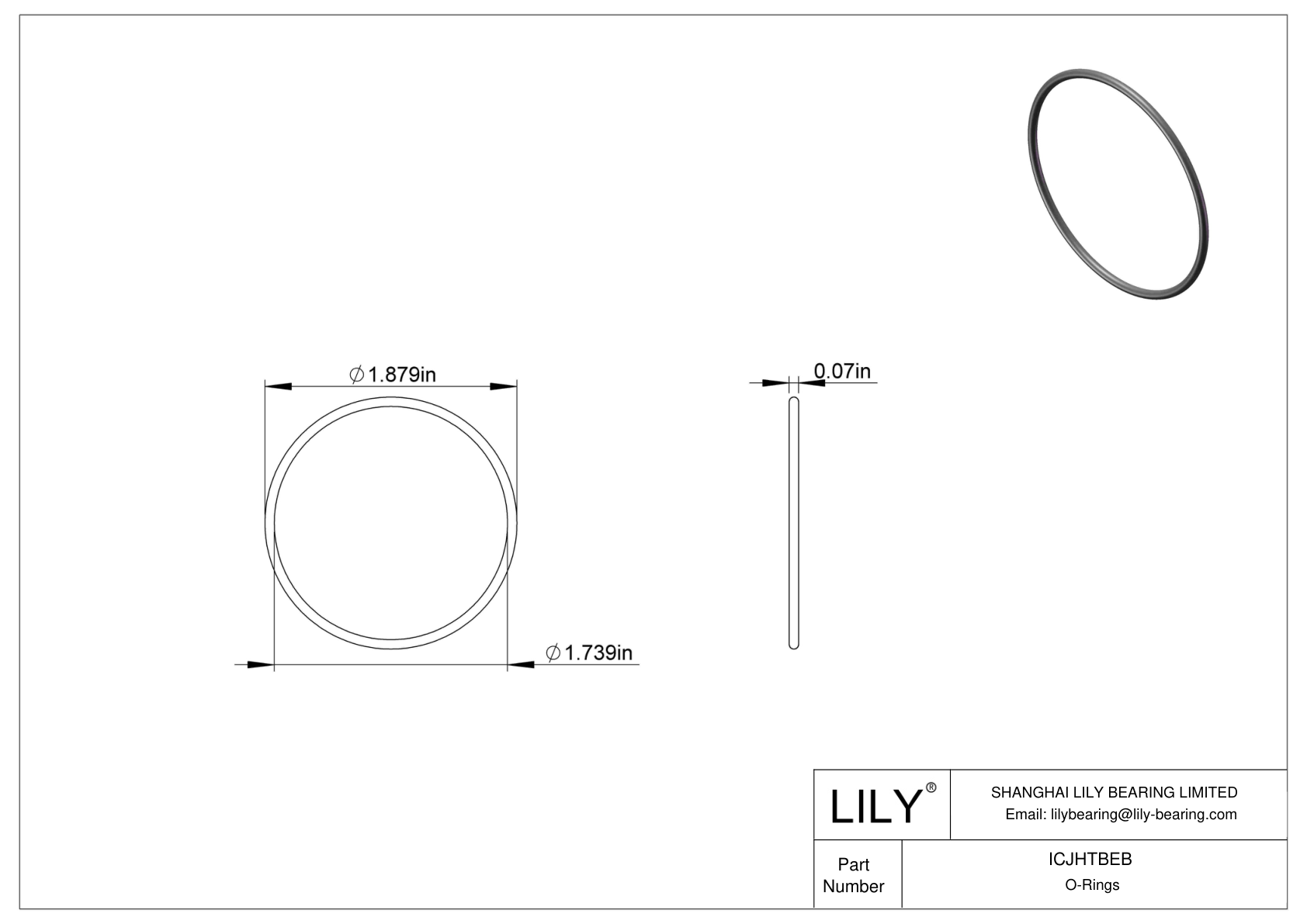 ICJHTBEB 圆形耐化学性 O 形圈 cad drawing