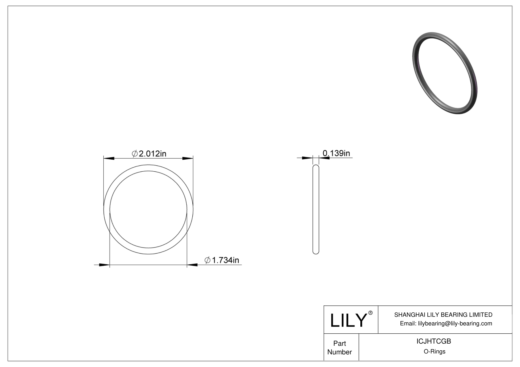 ICJHTCGB 圆形耐化学性 O 形圈 cad drawing