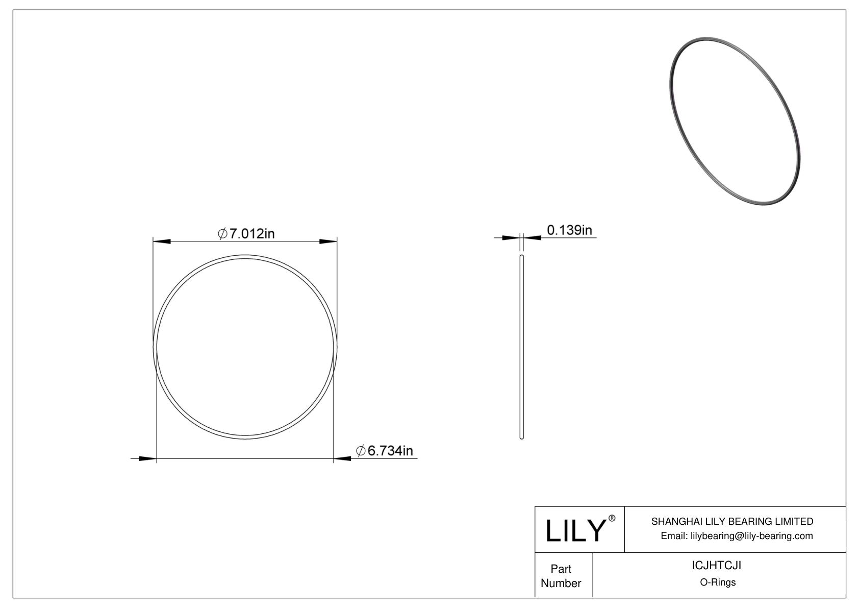 ICJHTCJI 圆形耐化学性 O 形圈 cad drawing