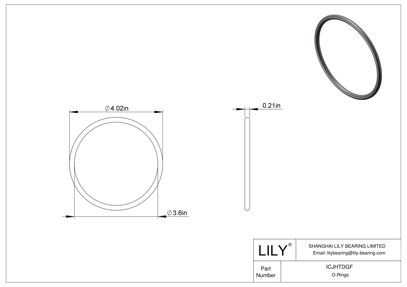 ICJHTDGF Juntas tóricas redondas resistentes a productos químicos cad drawing