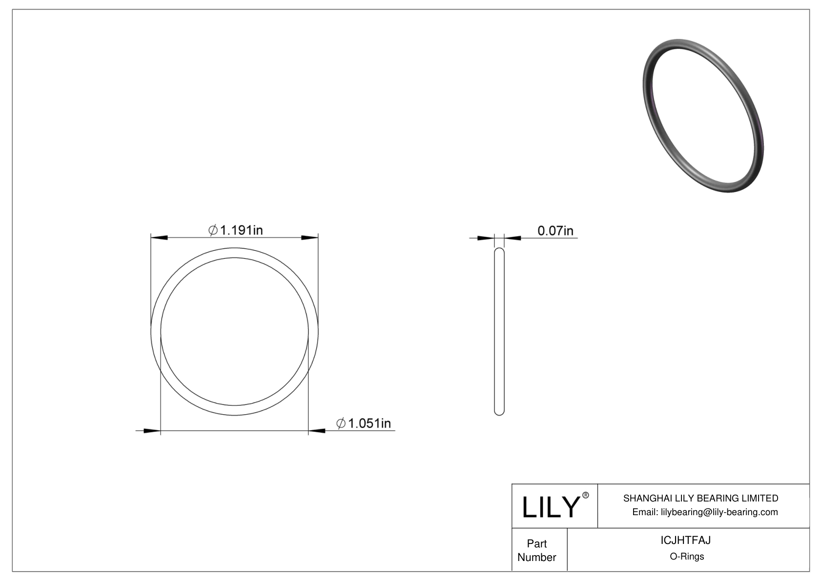 ICJHTFAJ 圆形耐化学性 O 形圈 cad drawing