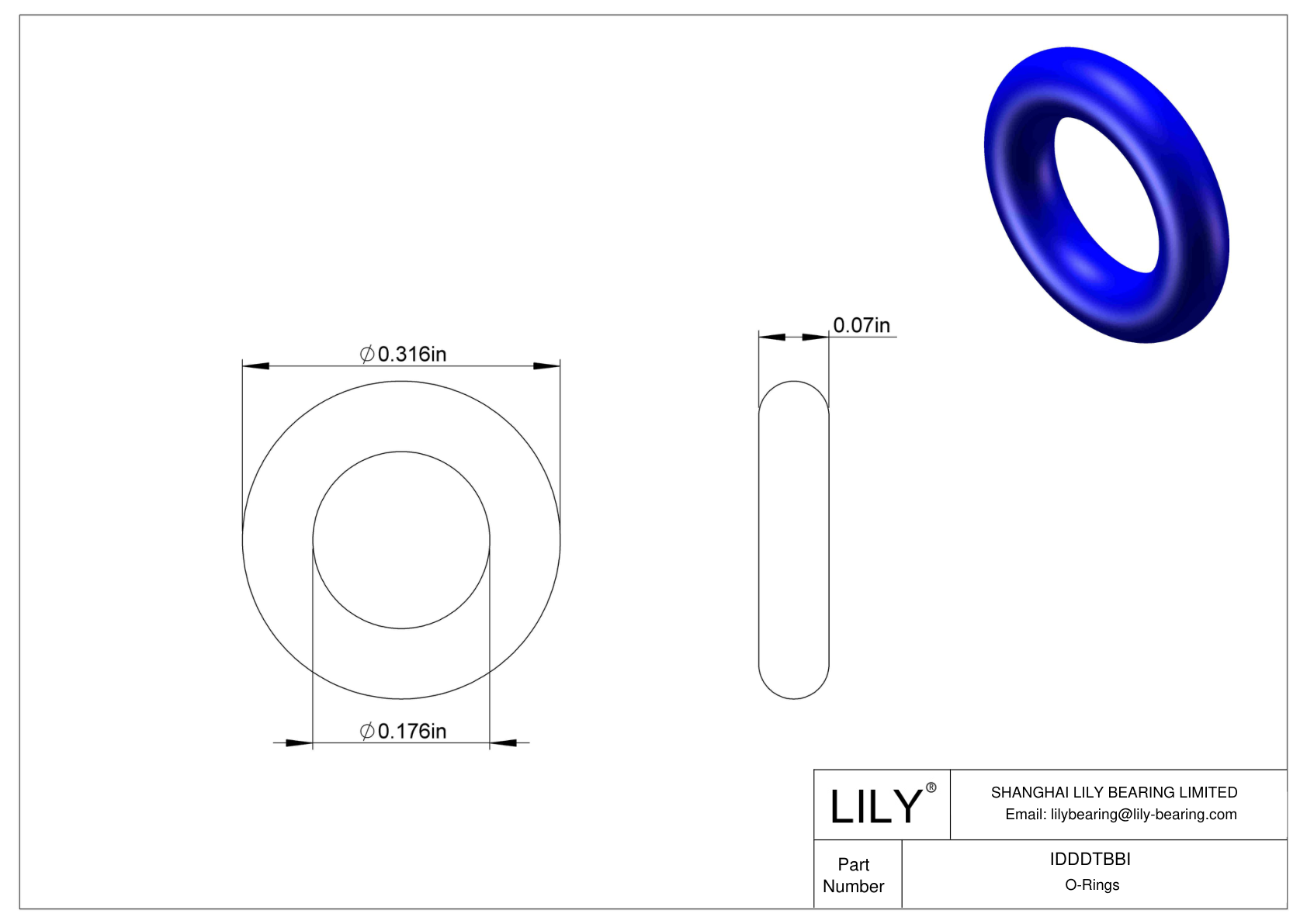 IDDDTBBI 圆形耐化学性 O 形圈 cad drawing