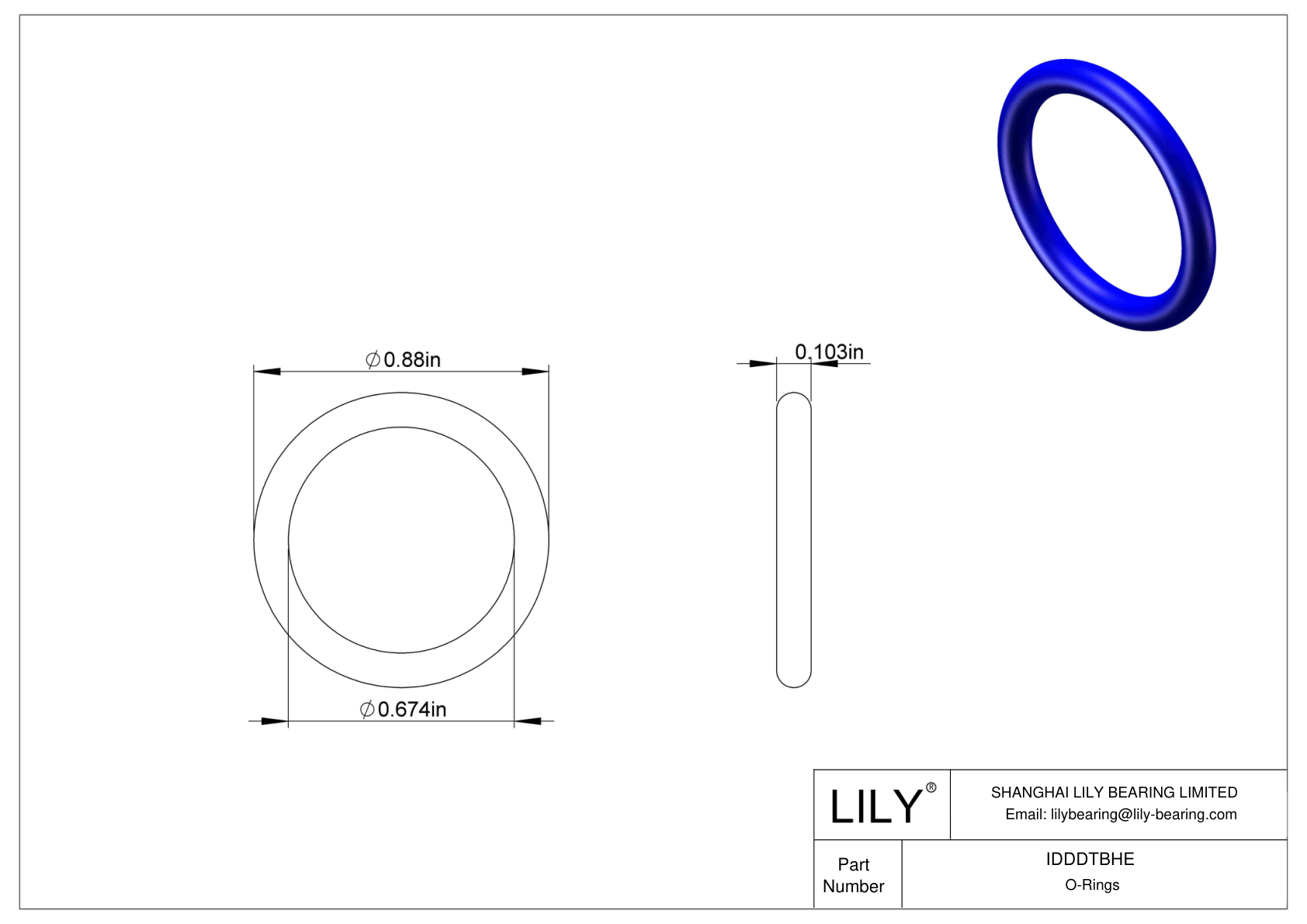 IDDDTBHE 圆形耐化学性 O 形圈 cad drawing