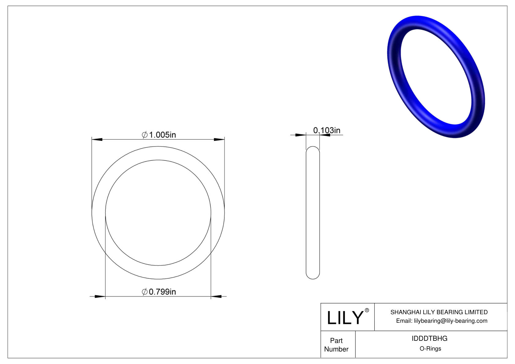 IDDDTBHG Juntas tóricas redondas resistentes a productos químicos cad drawing