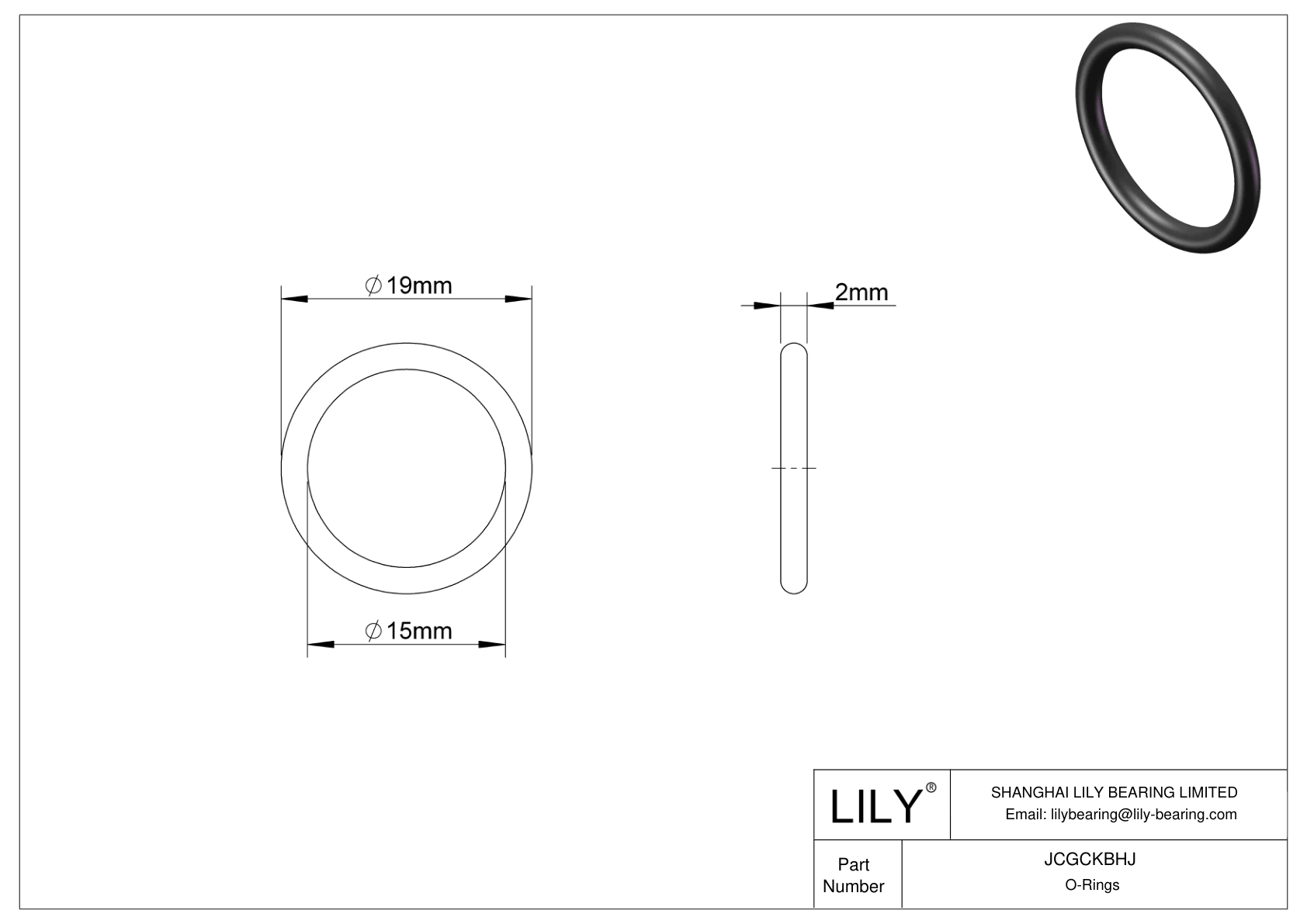 JCGCKBHJ Juntas tóricas redondas resistentes al aceite cad drawing