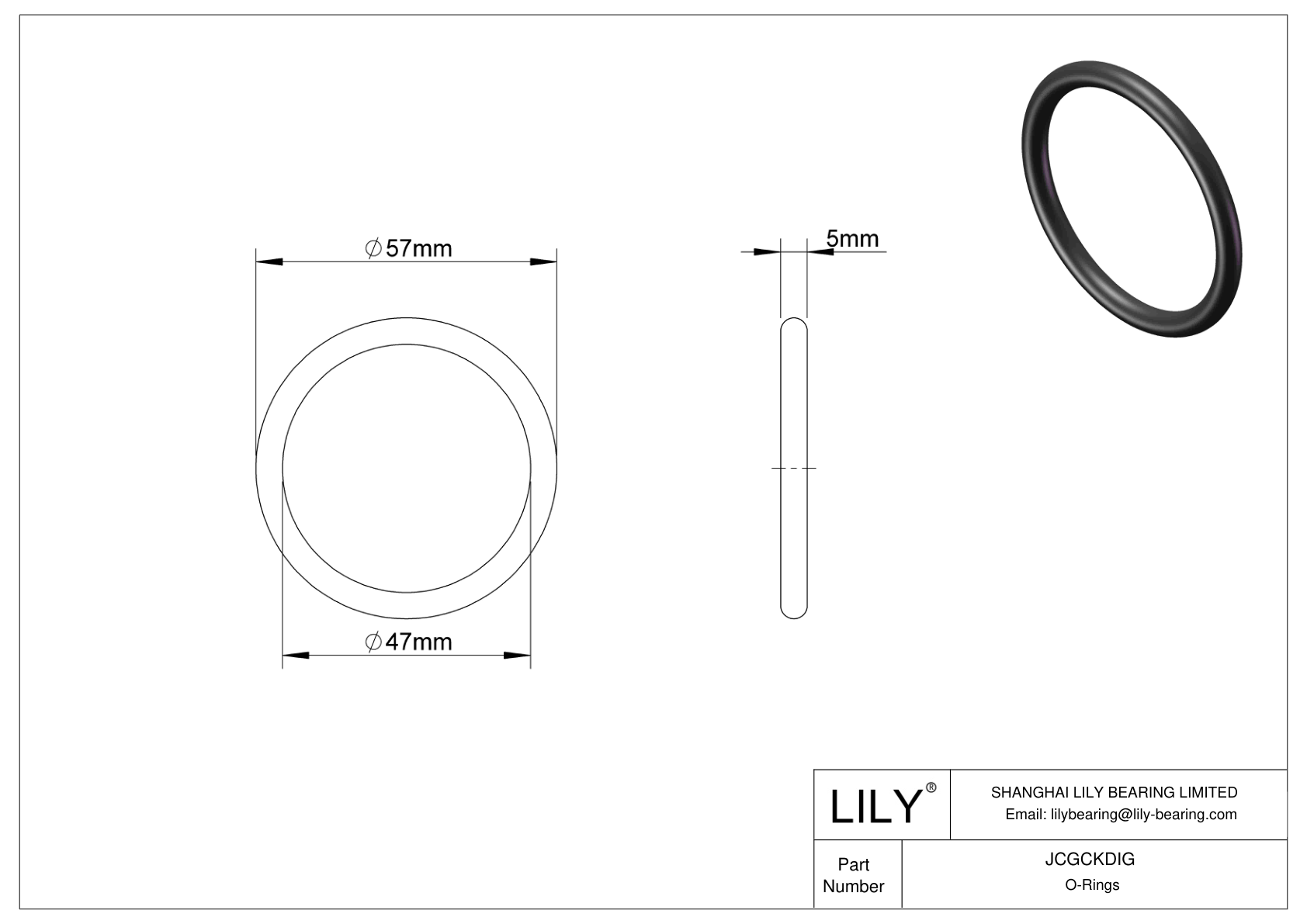 JCGCKDIG Juntas tóricas redondas resistentes al aceite cad drawing