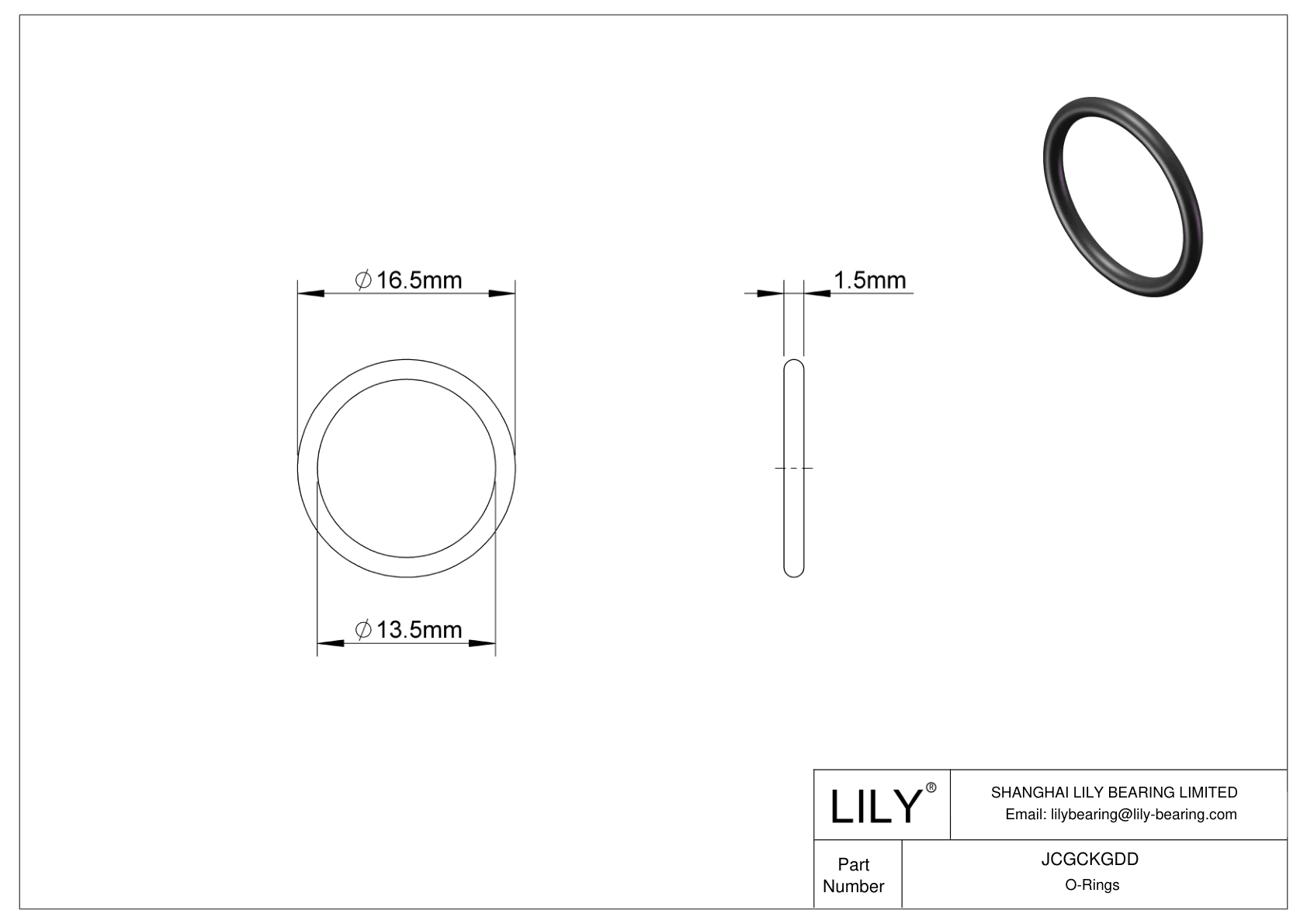 JCGCKGDD Juntas tóricas redondas resistentes al aceite cad drawing