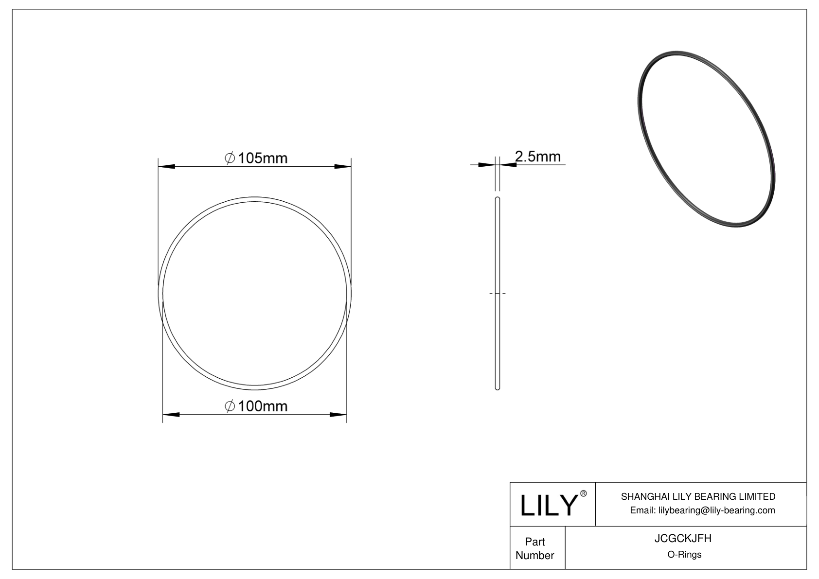 JCGCKJFH Juntas tóricas redondas resistentes al aceite cad drawing