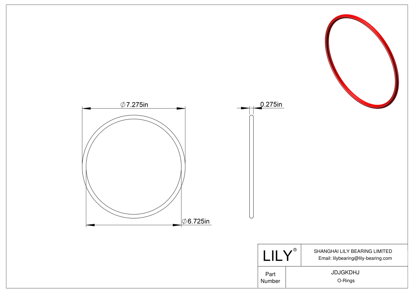 JDJGKDHJ High Temperature O-Rings Round cad drawing