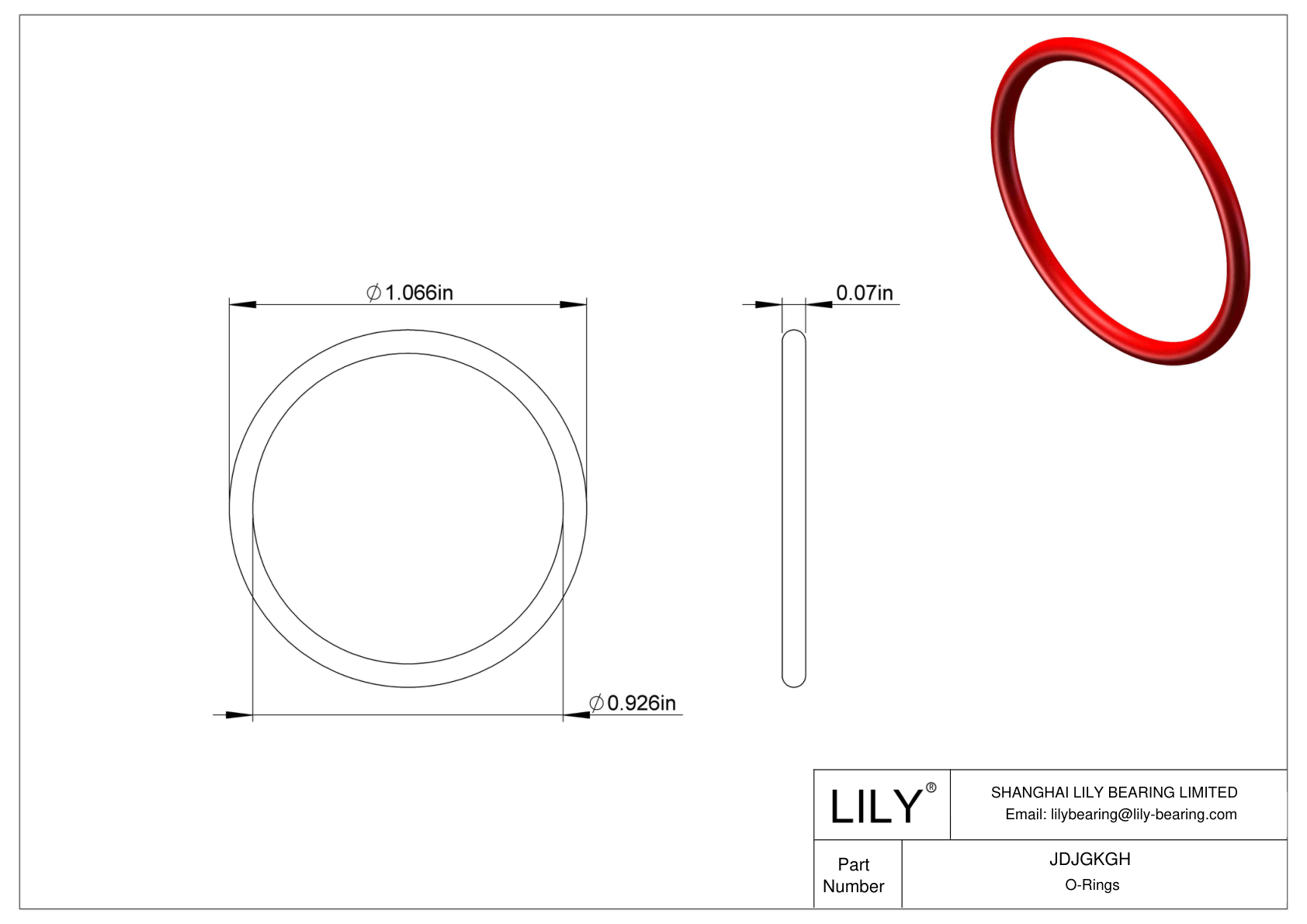 JDJGKGH Juntas tóricas de alta temperatura redondas cad drawing