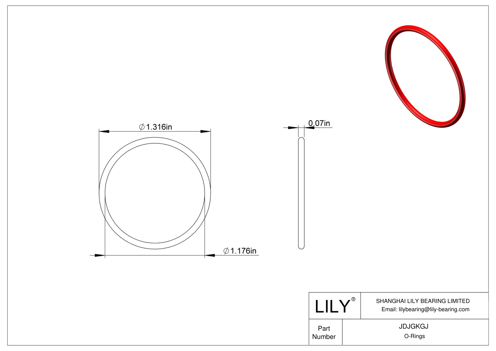 JDJGKGJ High Temperature O-Rings Round cad drawing