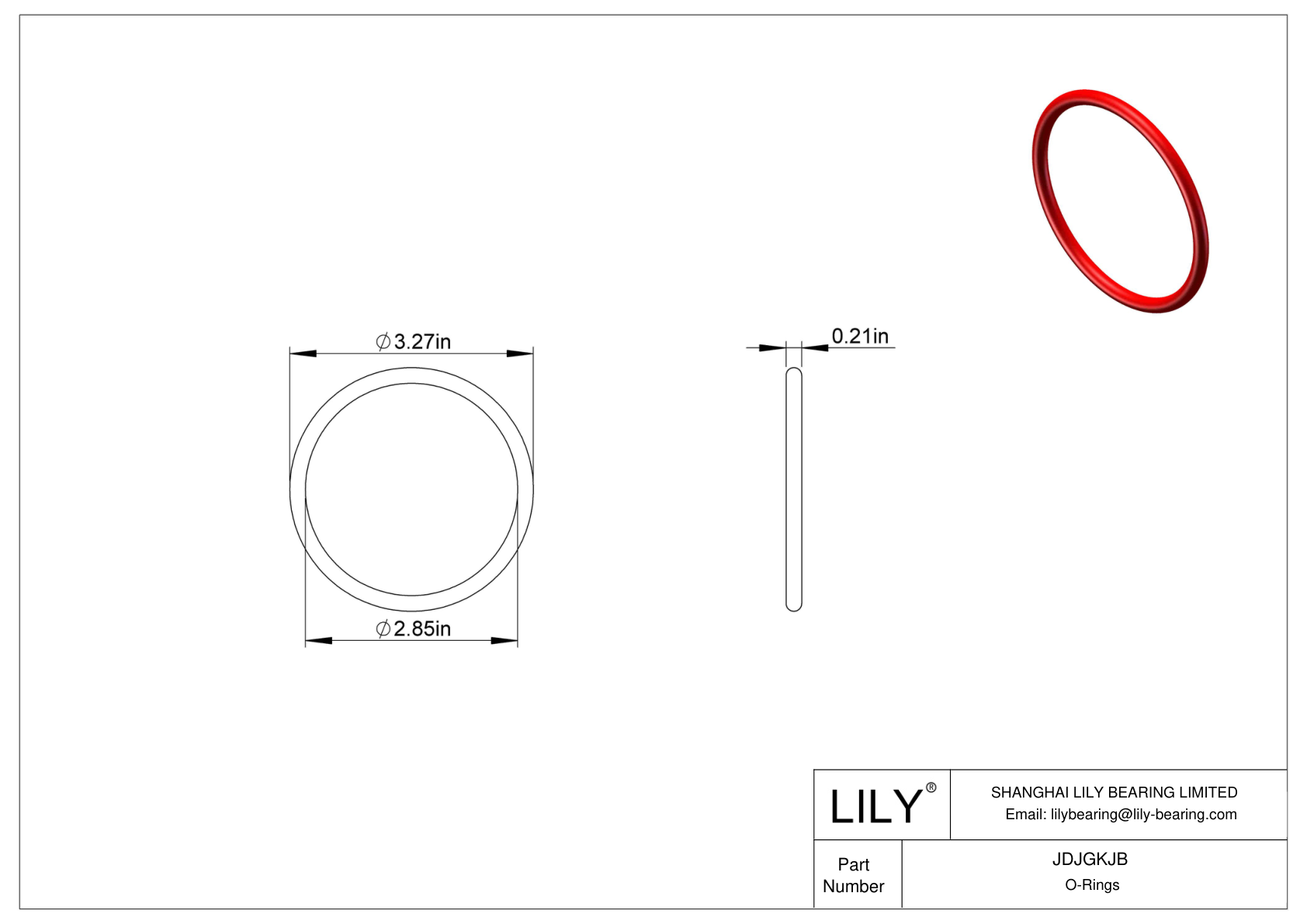 JDJGKJB Juntas tóricas de alta temperatura redondas cad drawing