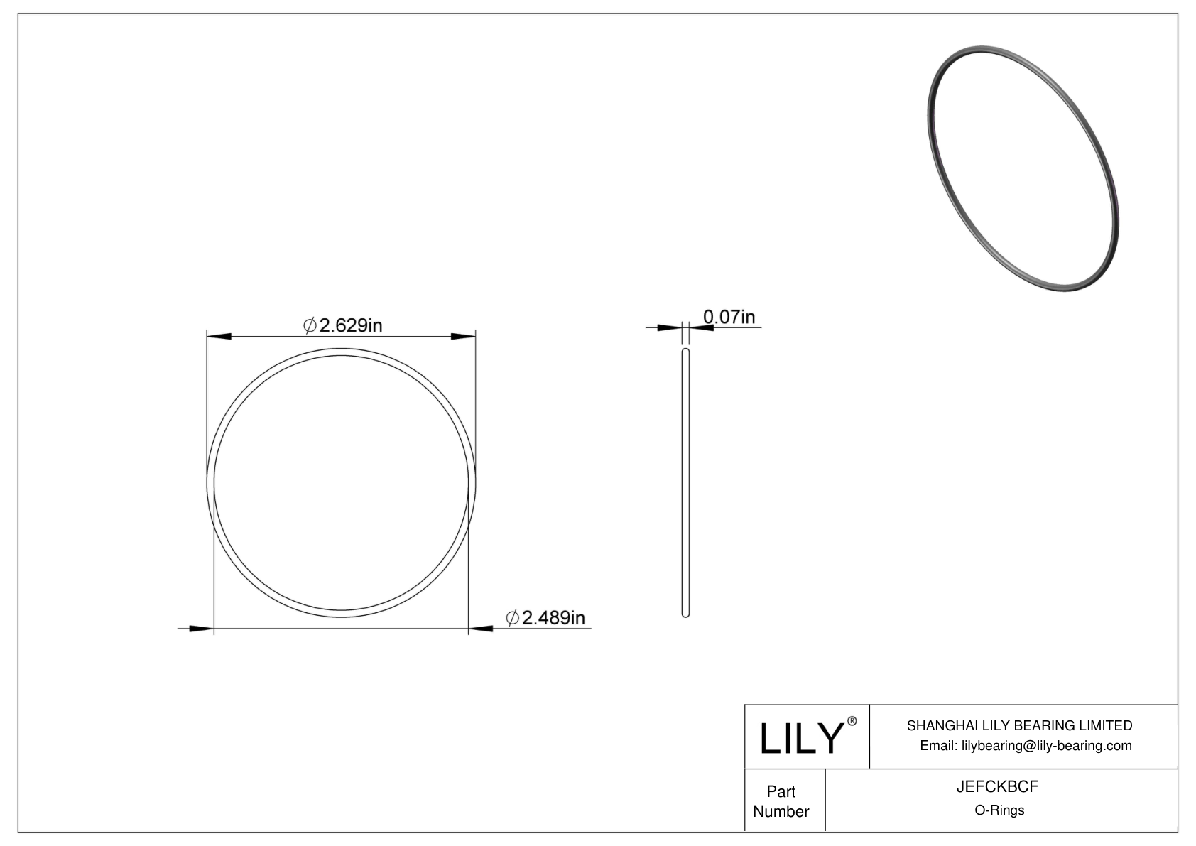 JEFCKBCF 圆形耐油 O 形圈 cad drawing