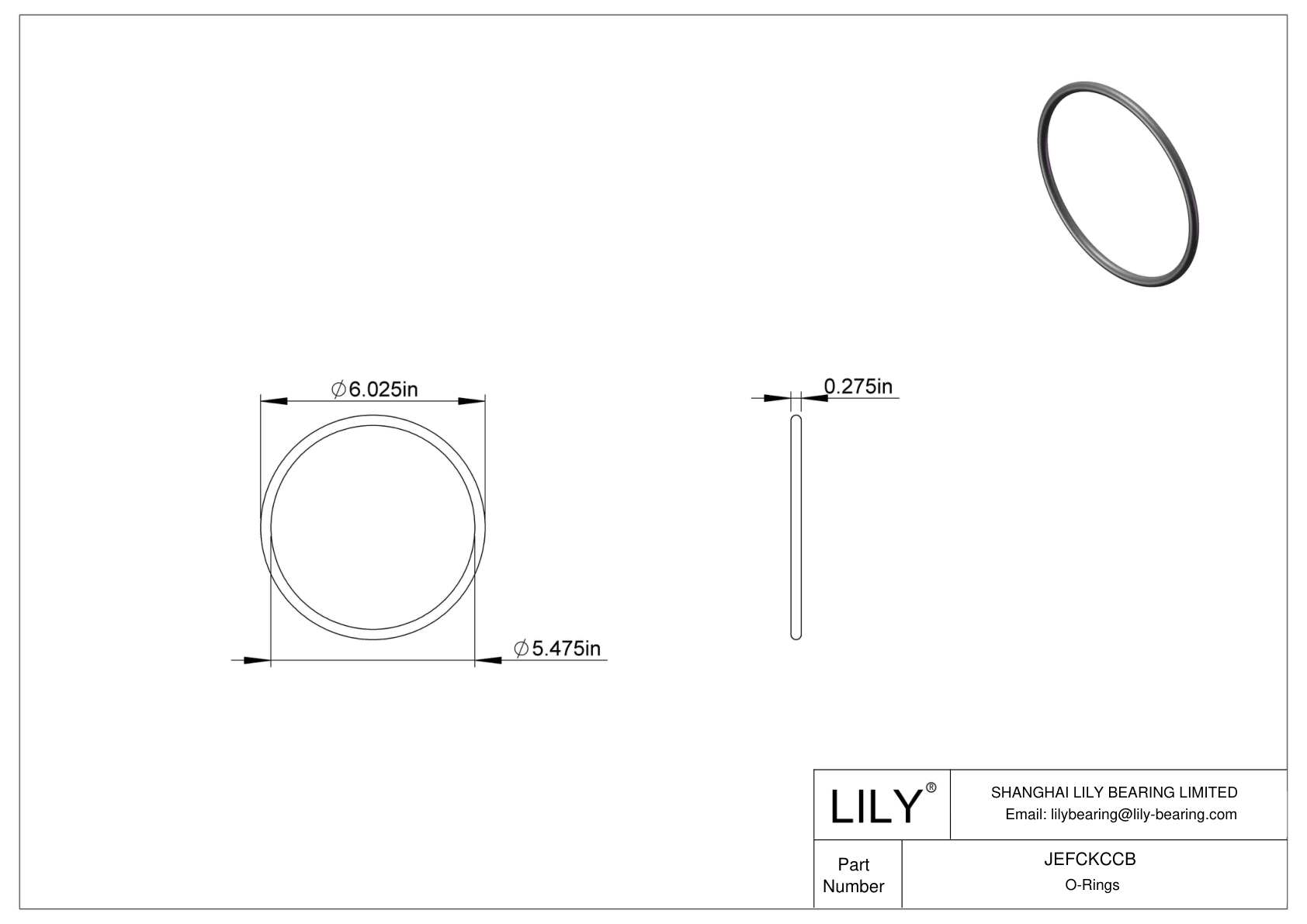 JEFCKCCB 圆形耐油 O 形圈 cad drawing